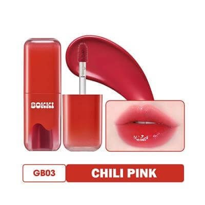 Işıltılı Nemlendirici Yarı Kalıcı Dudak Parlatıcısı Glow Bokki Tint GB03 Chili Pink 4.85 gr
