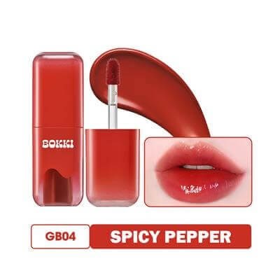 Işıltılı Nemlendirici Yarı Kalıcı Dudak Parlatıcısı Glow Bokki Tint GB04 Spicy Pepper 4.85 gr