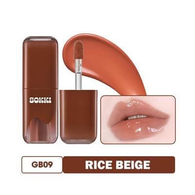 Işıltılı Nemlendirici Yarı Kalıcı Dudak Parlatıcısı Glow Bokki Tint GB09 Rice Beige 4.85 gr