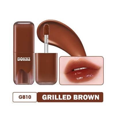Işıltılı Nemlendirici Yarı Kalıcı Dudak Parlatıcısı Glow Bokki Tint GB10 Grilled Brown 4.85 gr