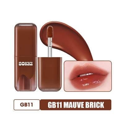 Işıltılı Nemlendirici Yarı Kalıcı Dudak Parlatıcısı Glow Bokki Tint GB11 Mauve Brick 4.85 gr