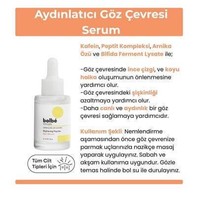 Göz Altı Torbalanma ve Koyu Halka Karşıtı, Kafein İçeren Göz Çevresi Serumu - 30 ml