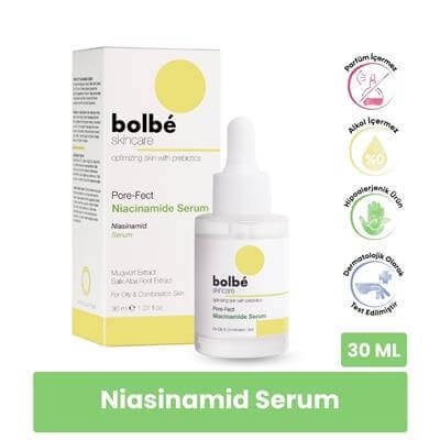 Gözenek Sıkılaştırıcı, Aydınlatıcı, Bariyer Güçlendirici Niacinamide Serum - 30 ml