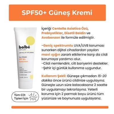SPF 50+ Yüksek Korumalı Leke Karşıtı Günlük Güneş Kremi - 50 ml
