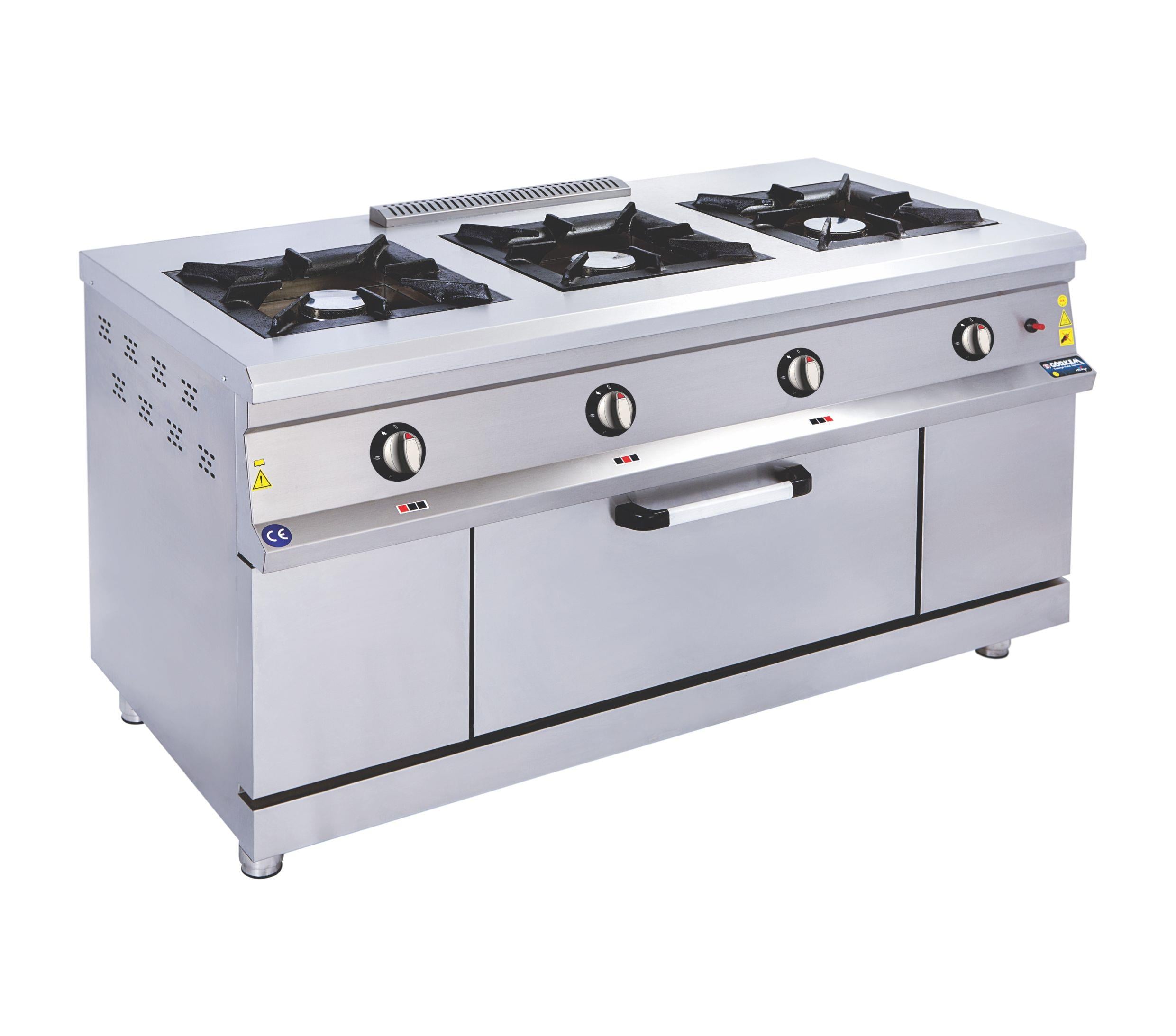 Görkem 3 Lü Kuzine Gazlı ve Lpg Li 150x72x85 Cm