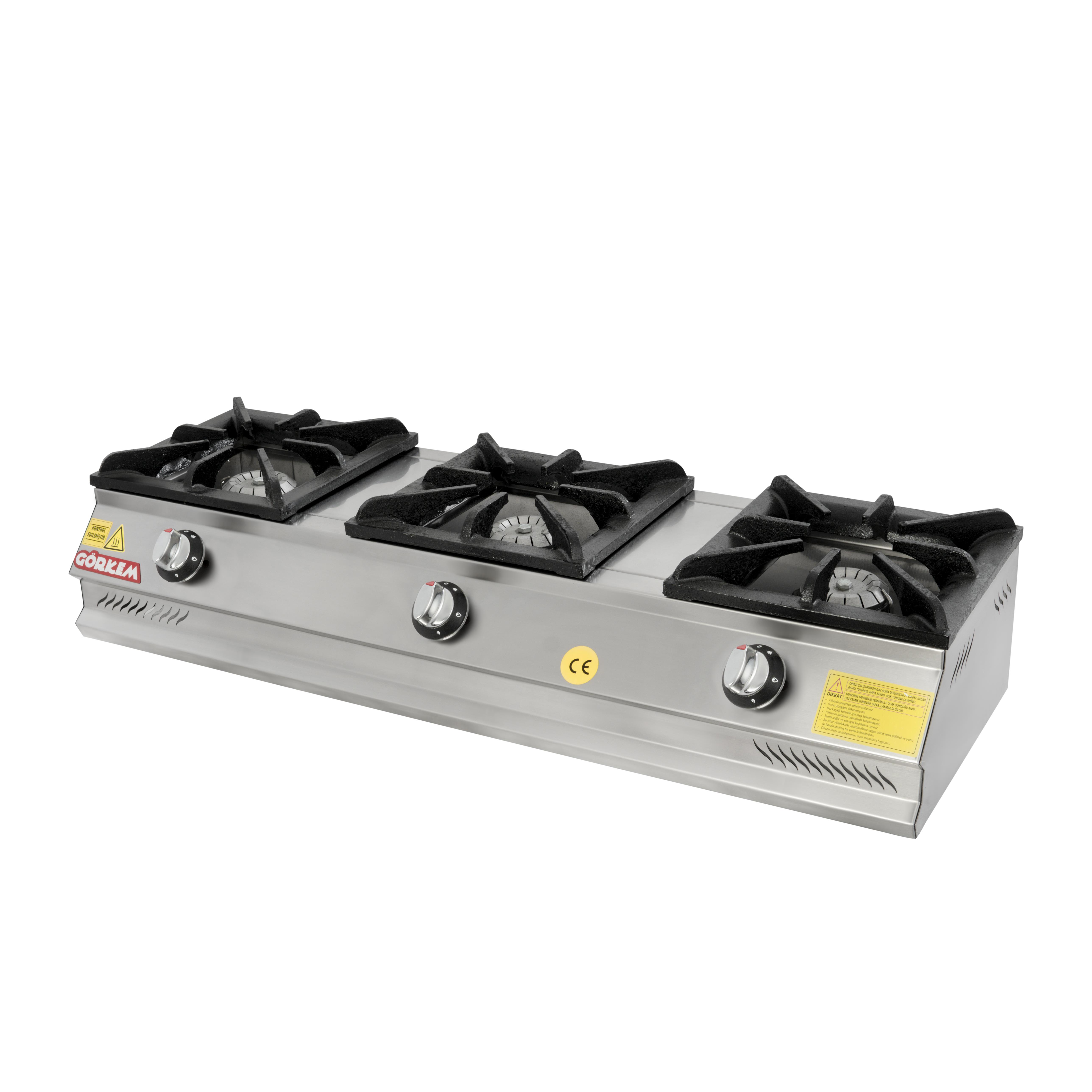 Görkem 3 Set Üstü Ocak Gazlı ve Lpg Li 90x35x20 cm