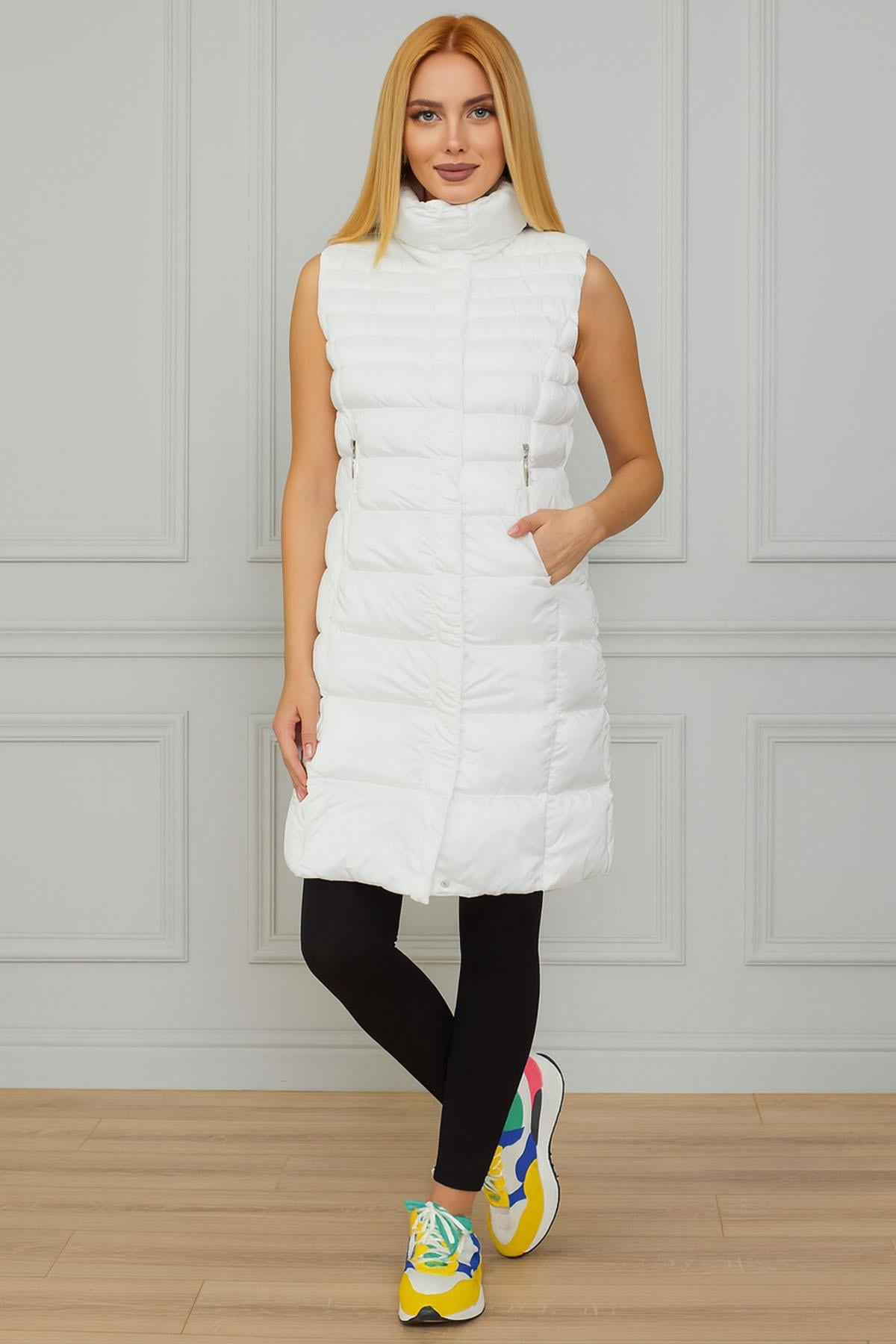  White Puffer Vest