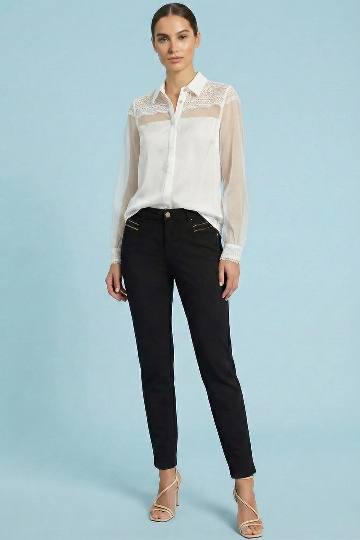 Flowy White Satin Shirt
