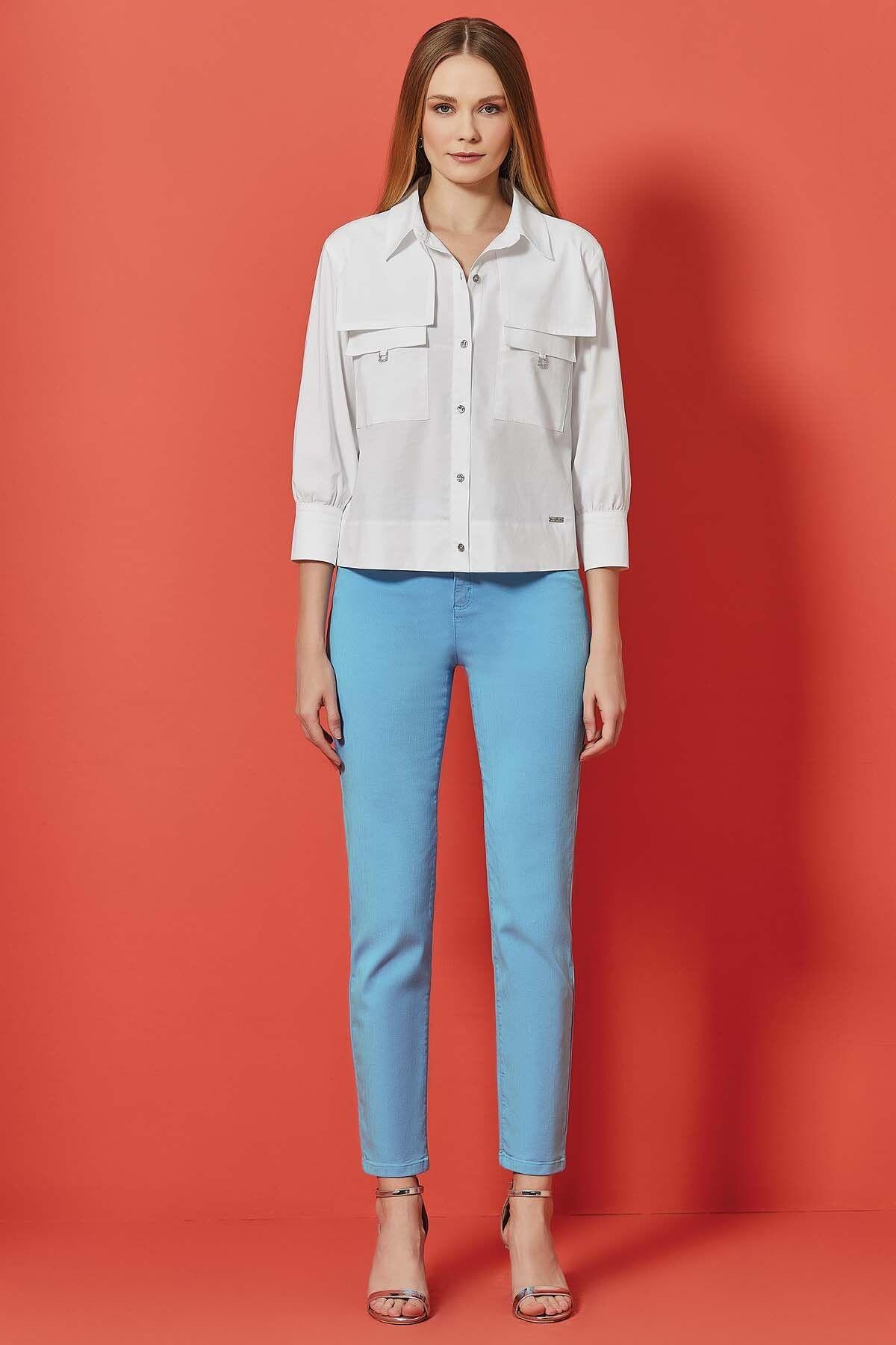 Buttoned White Poplin Shirt