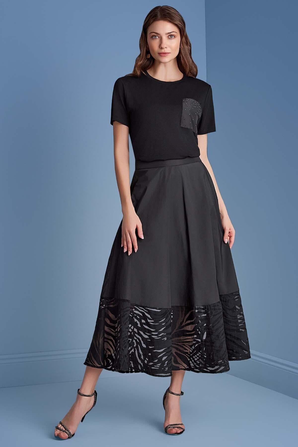 Koni Siyah Tafta Etek