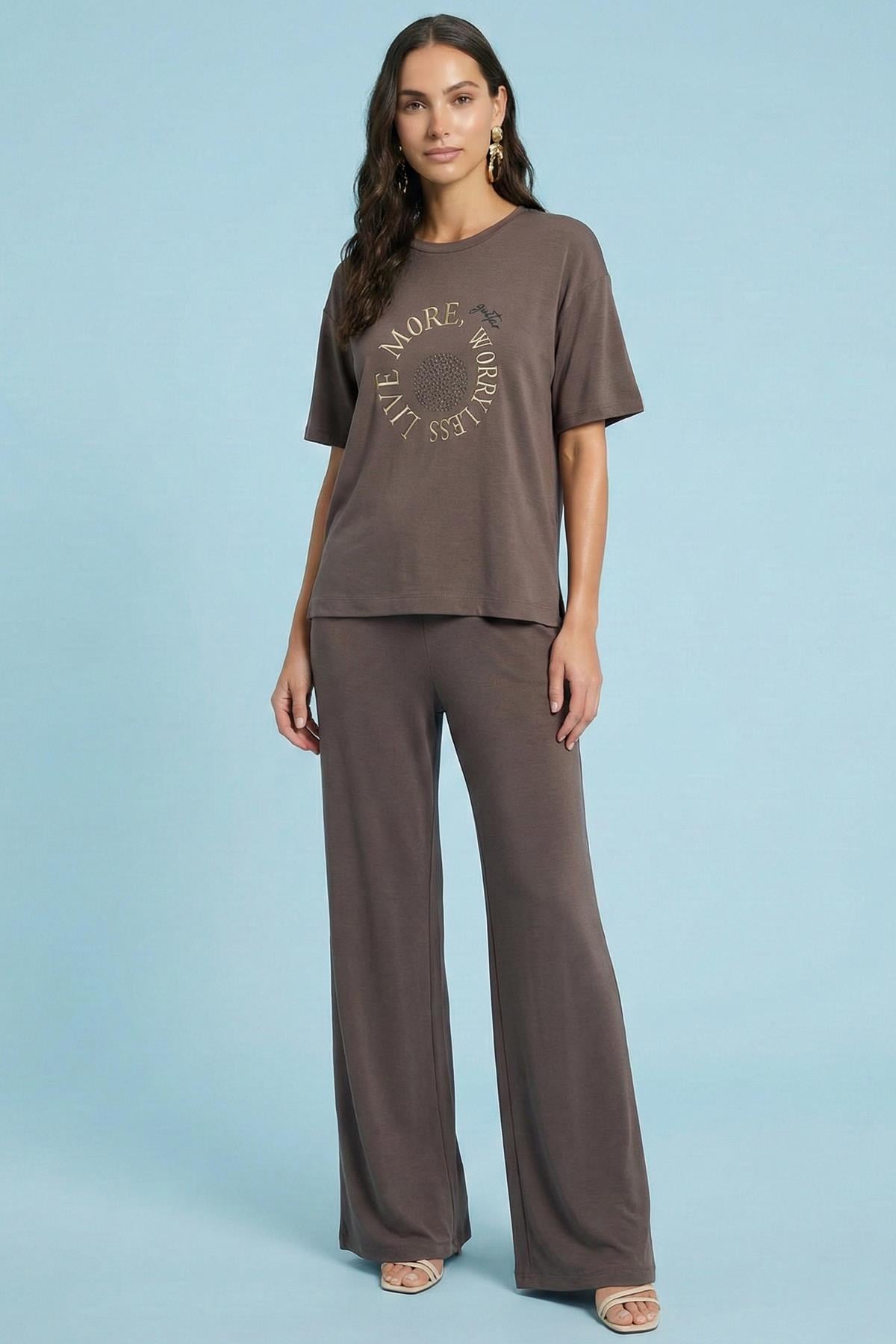 Oversize Mink Knit T-Shirt