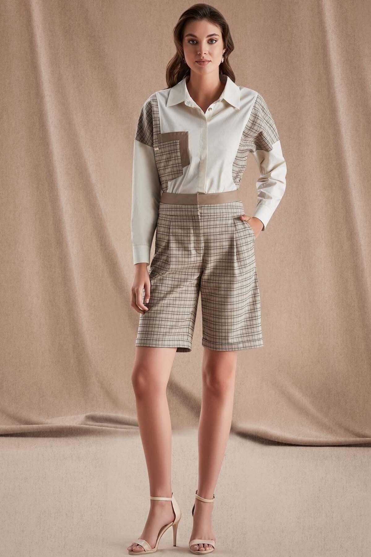 Long Sleeve Ecru Poplin Shirt