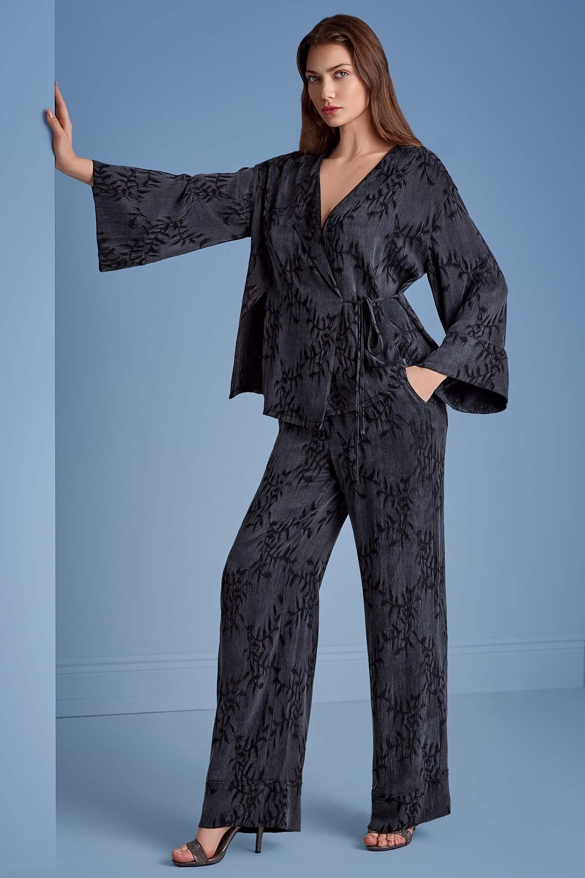 Long Sleeve Black Woven Shirt