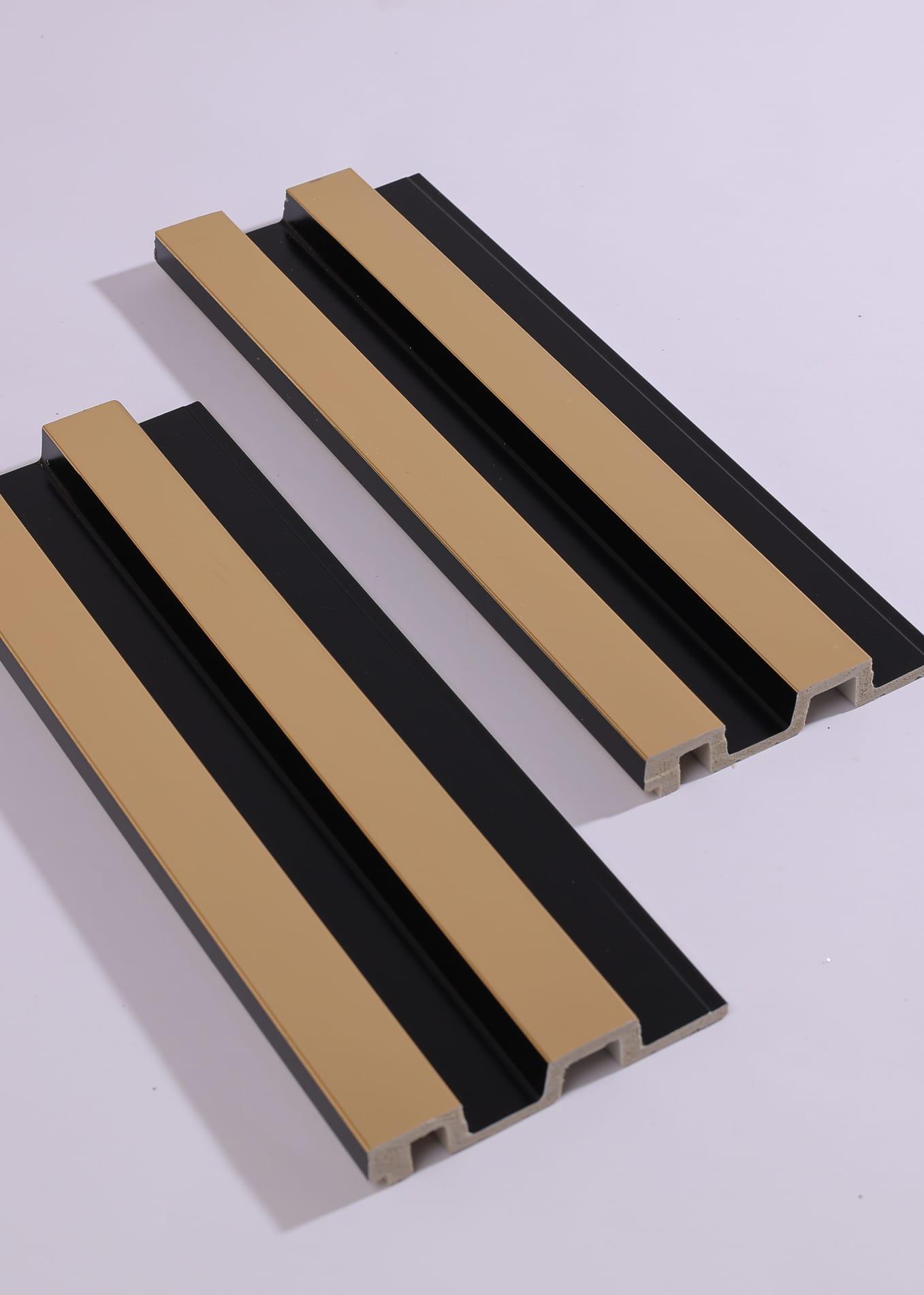 Standart Duvar Lambri Siyah Gold LML011