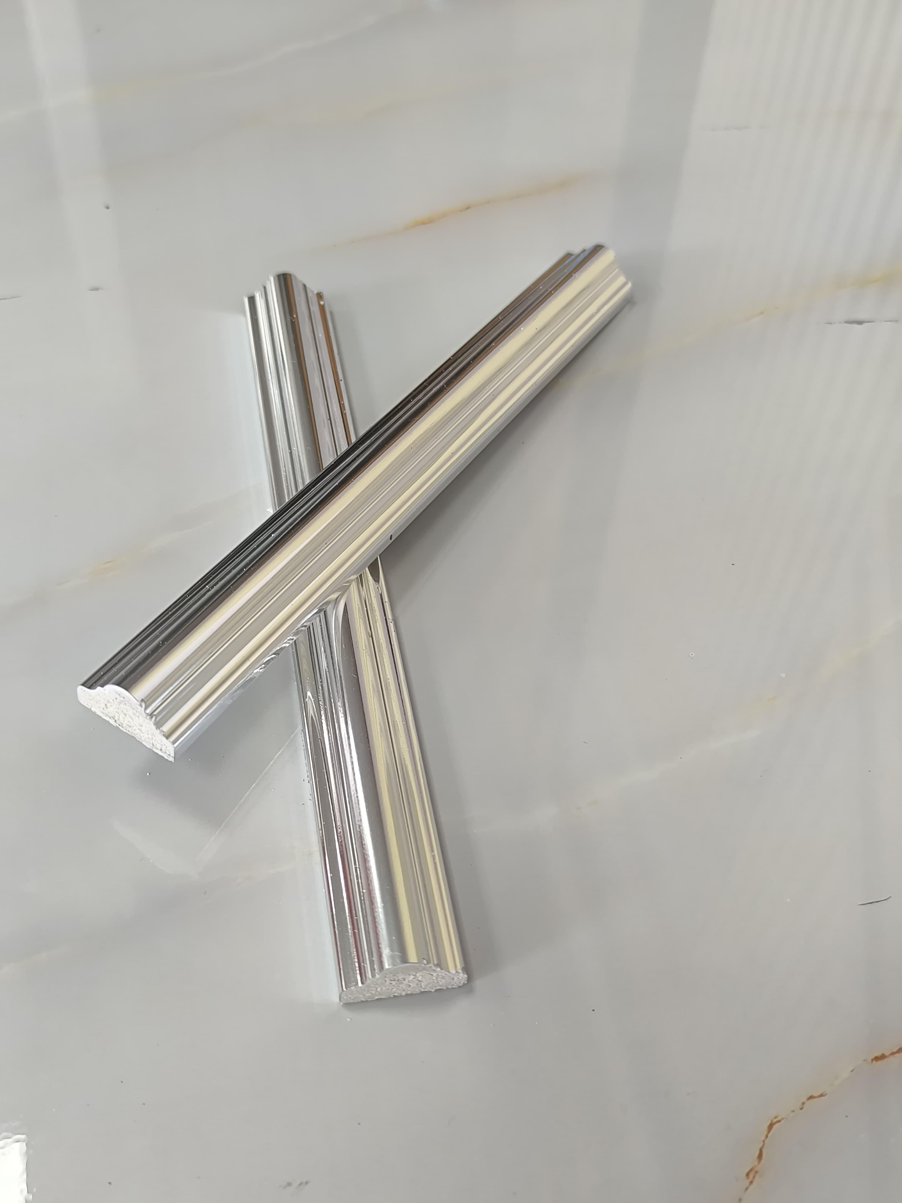 2.5 CM Gümüş Duvar Çıta Gümüş  LMPS001-3