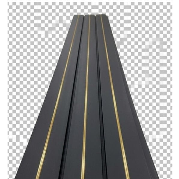Elegans Duvar Lambri Siyah Gold 20 cm LML802
