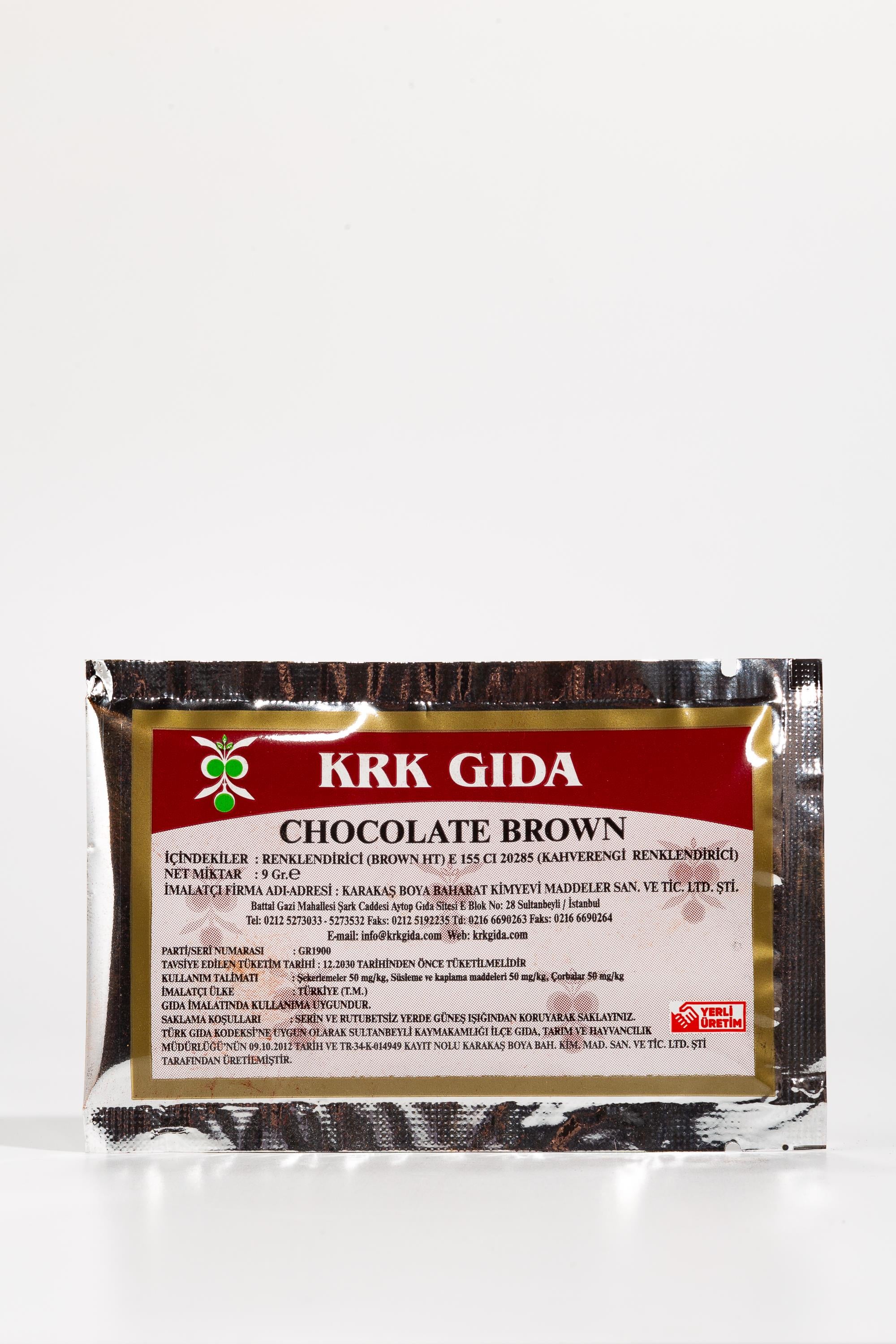KRK GIDA BOYASI 9 GR.KAHVERENGİ