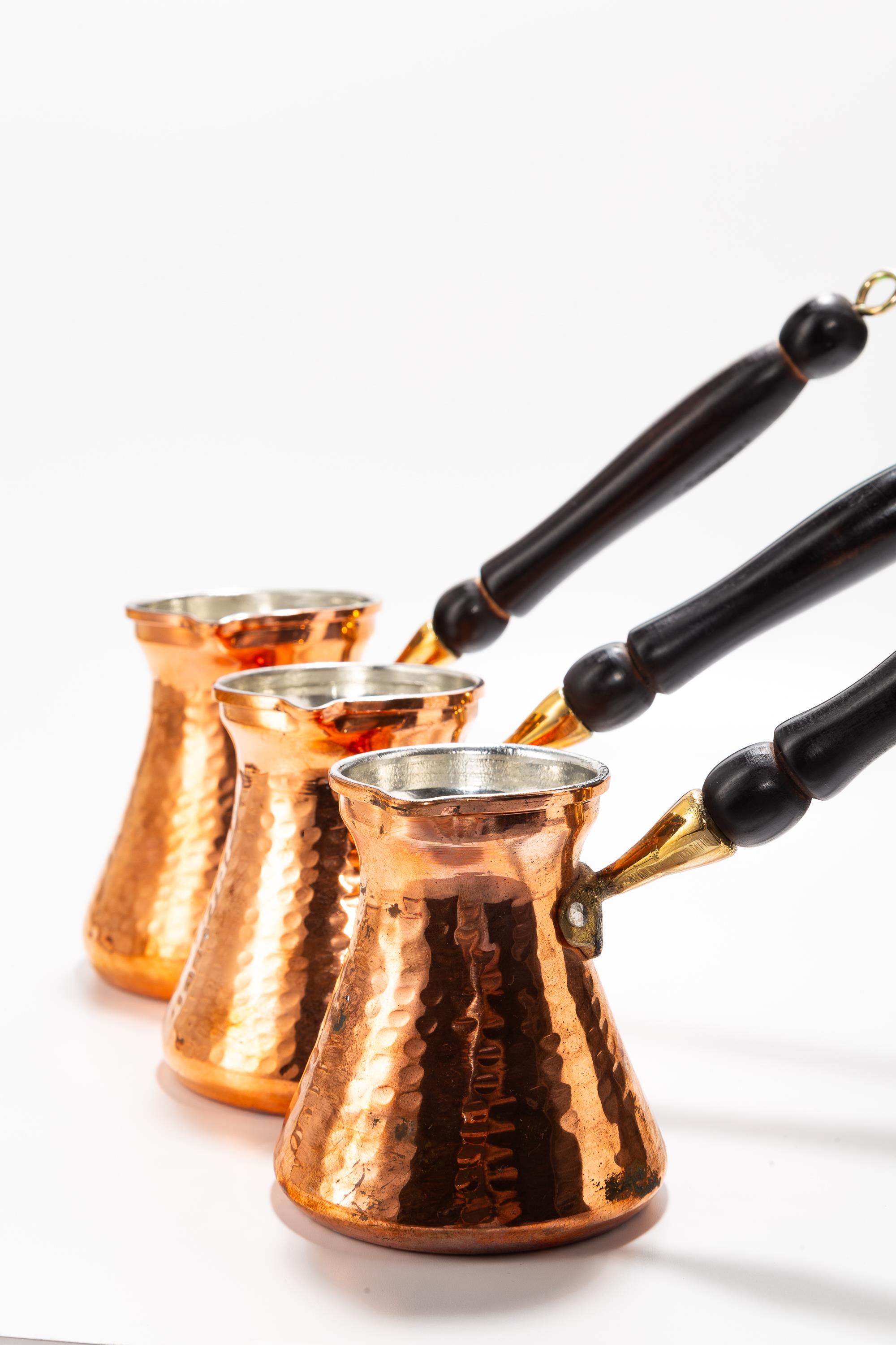 ÇEKİÇLİ DÖVME UZUN CEZVE 3 LÜ TAKIM