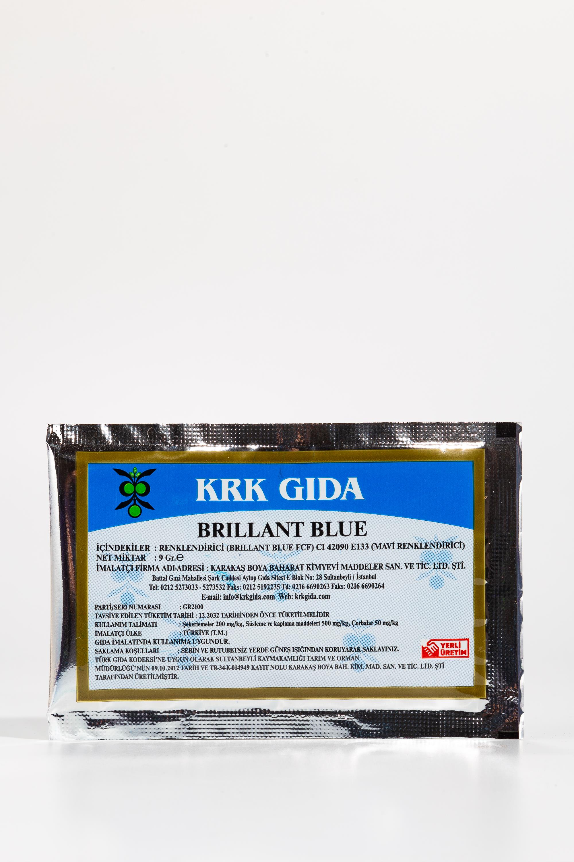 KRK GIDA BOYASI 9 GR. MAVİ