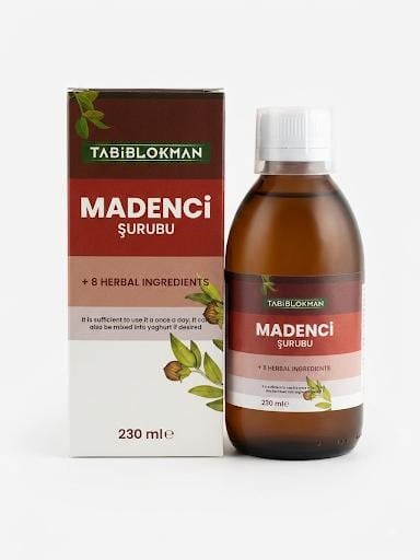 Madenci şurubu 230 ml.tabip lokman