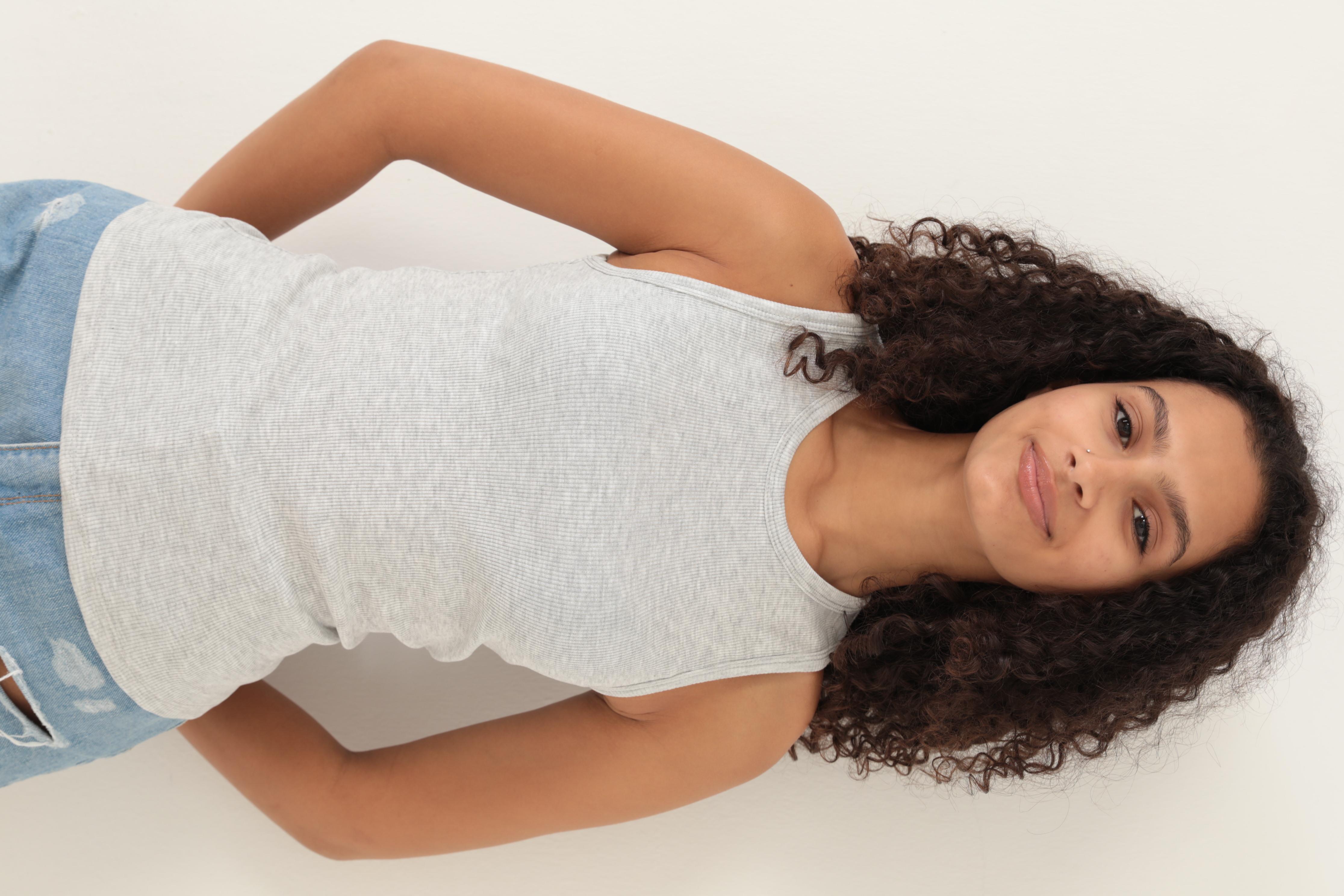 Amida Grimelanj Fitilli Görünümlü Basic Bisiklet Yaka Kadın Atlet- 2416