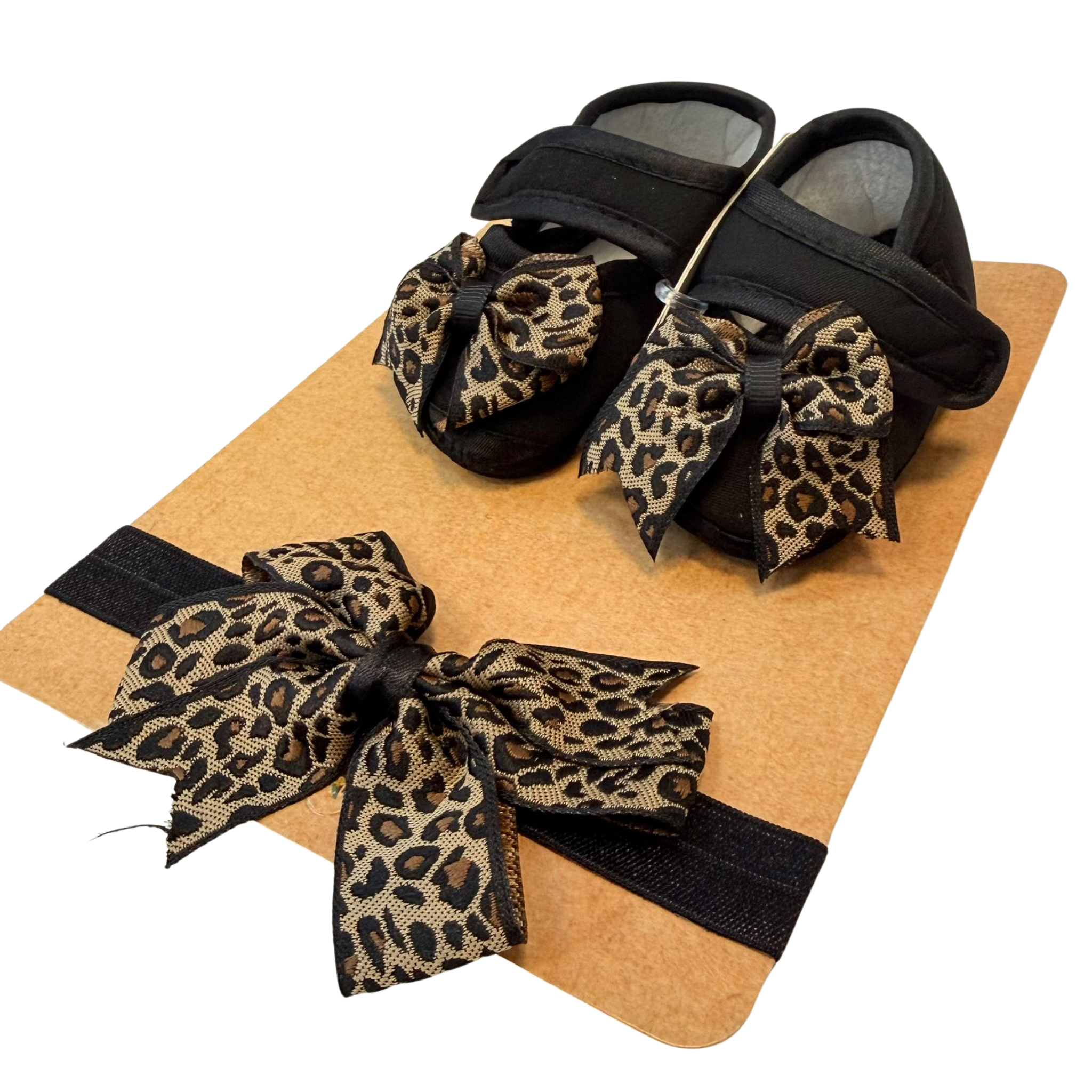 Fistolu Babet Ve Saç Bandı Seti (Leopar)