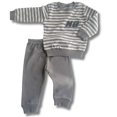 Çizgili Basic Bebek Eşofman Takımı (2 Parça)