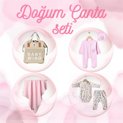 Kız Bebek Hazır Doğum Çantası 