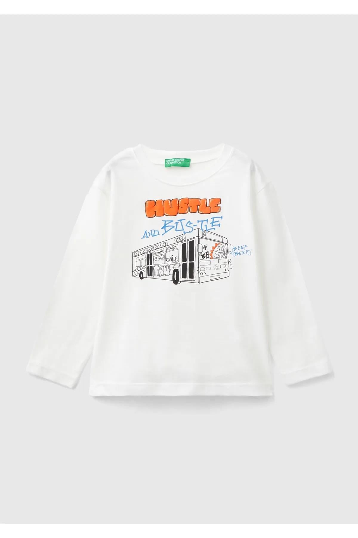 United Colors Of Benetton Erkek Bebek Uzun Kol Tshirt 10FL