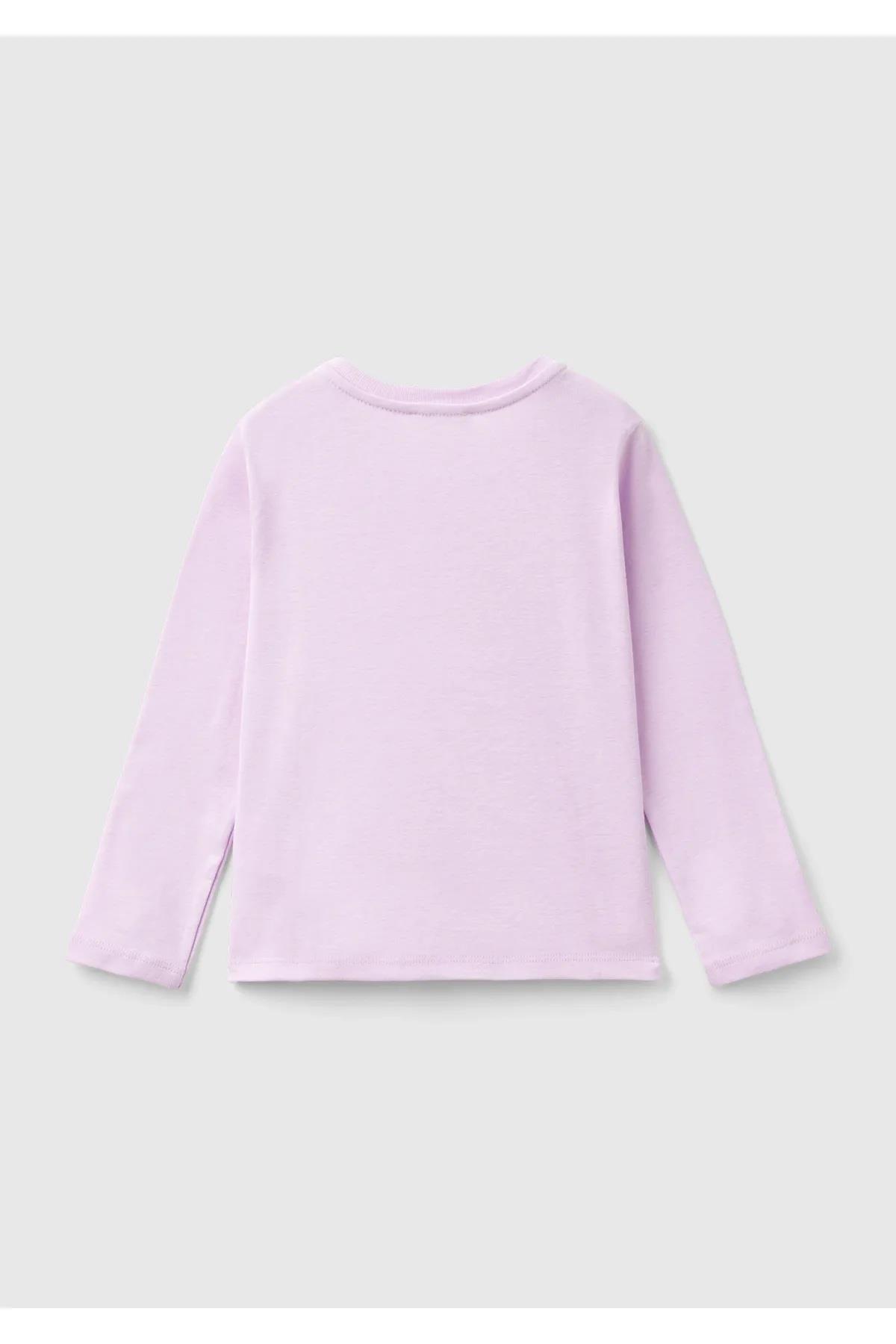 United Colors Of Benetton Kız Bebek Uzun Kol Tshirt 10F7