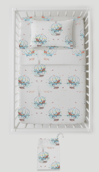 Bistyle Butterfly Baloons Torbalı Nevresim Takımı 80*100 cm 80126