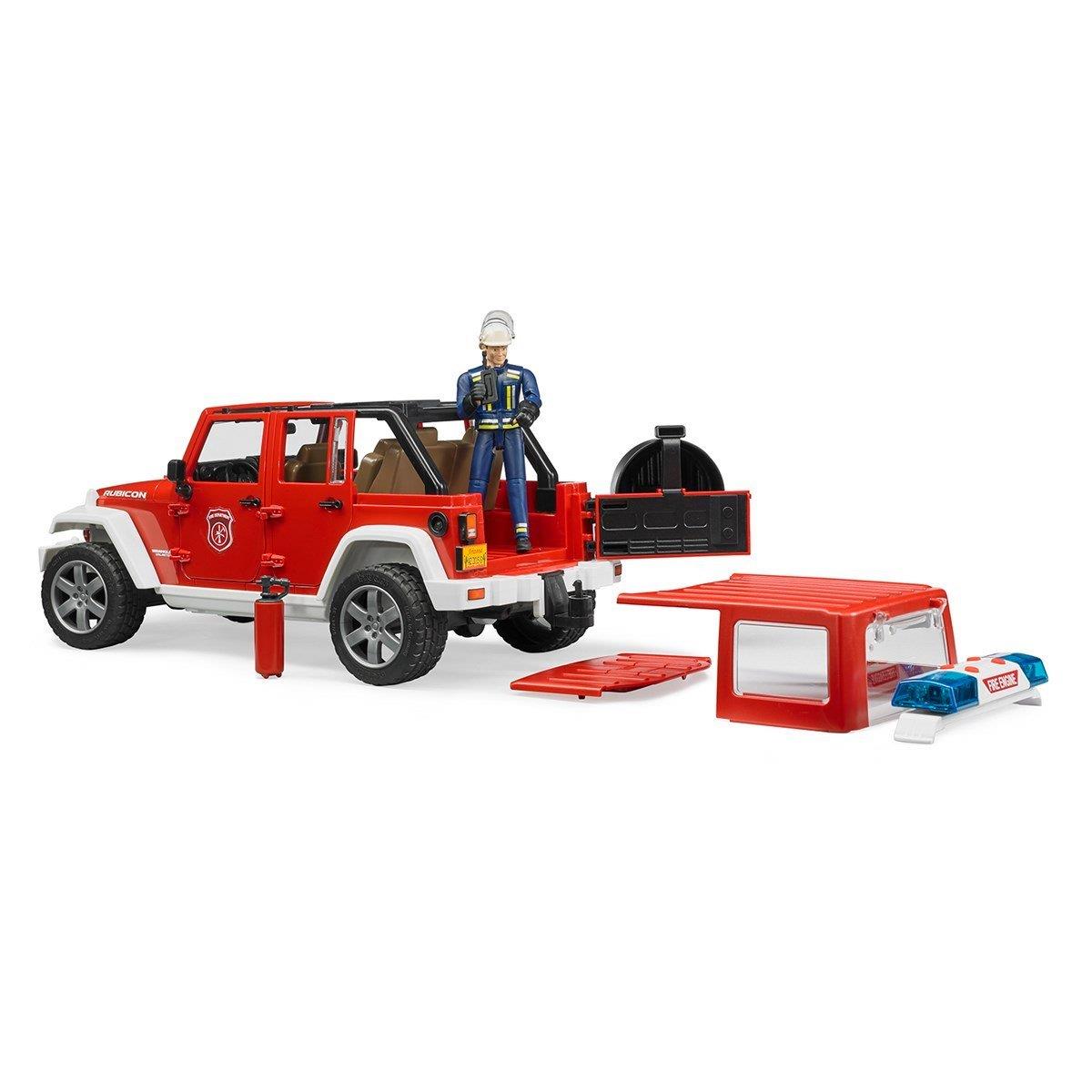 Bruder Jeep Wrangler Rubicon ve İtfaiyeci 02528