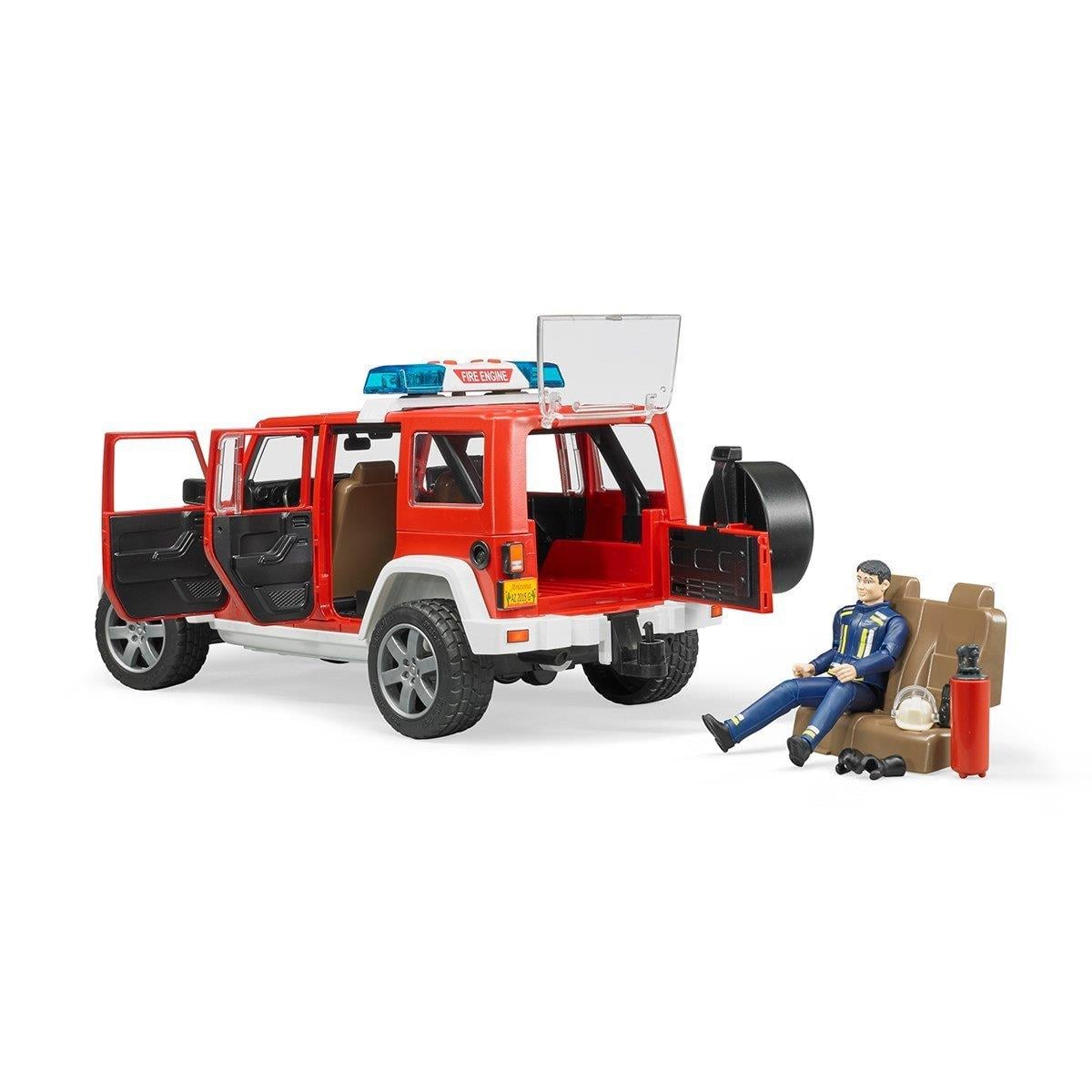 Bruder Jeep Wrangler Rubicon ve İtfaiyeci 02528