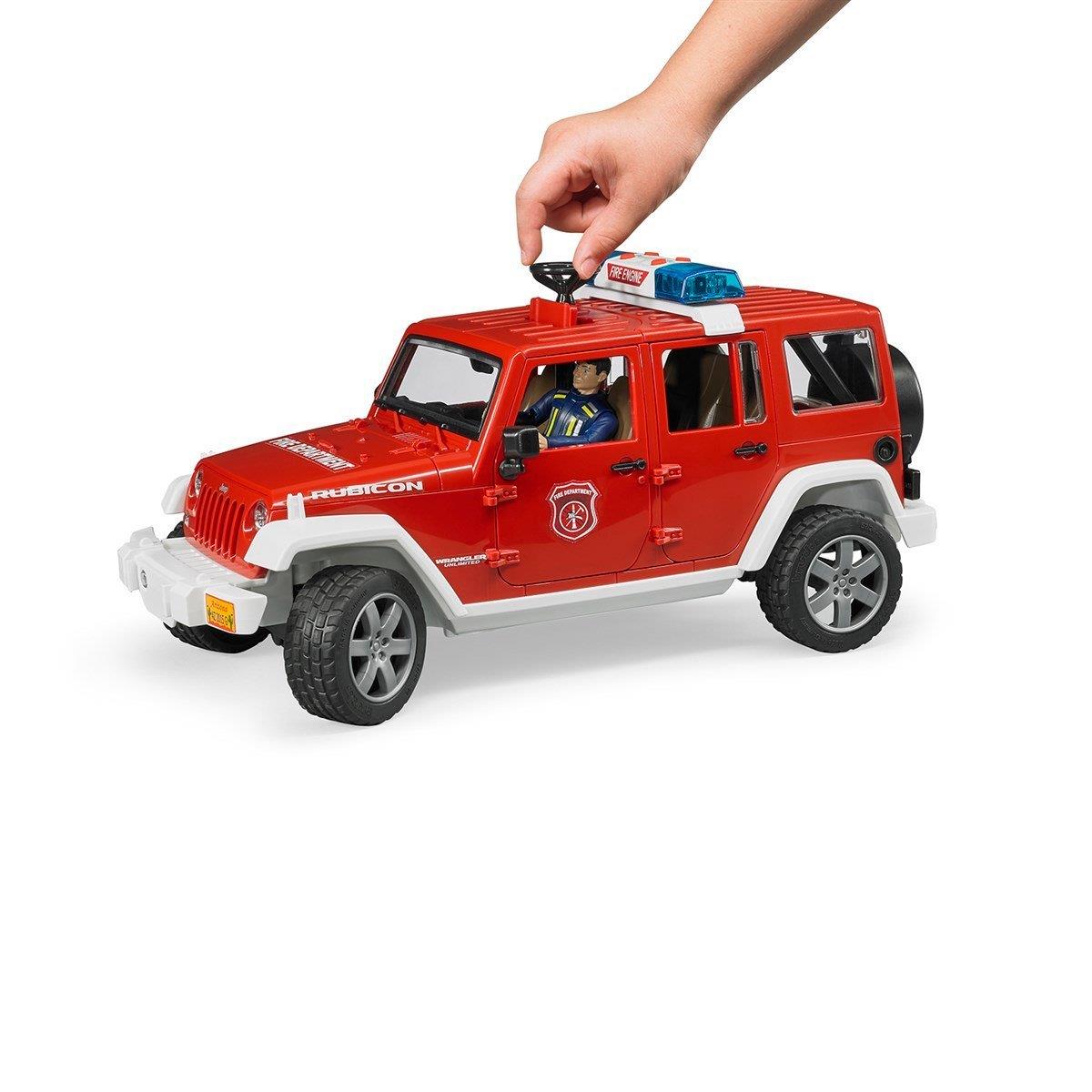Bruder Jeep Wrangler Rubicon ve İtfaiyeci 02528