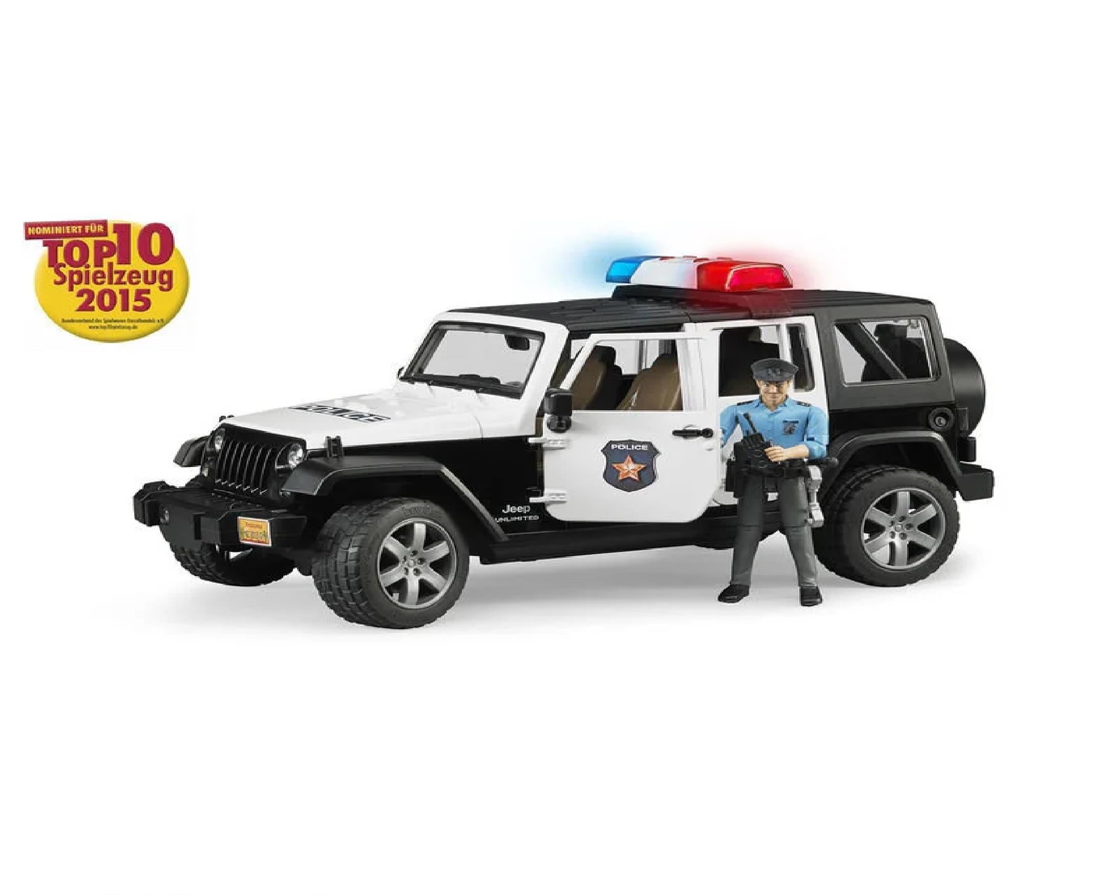 Bruder Jeep Wrangler U.R. Polis Aracı Ve Memur BR02526