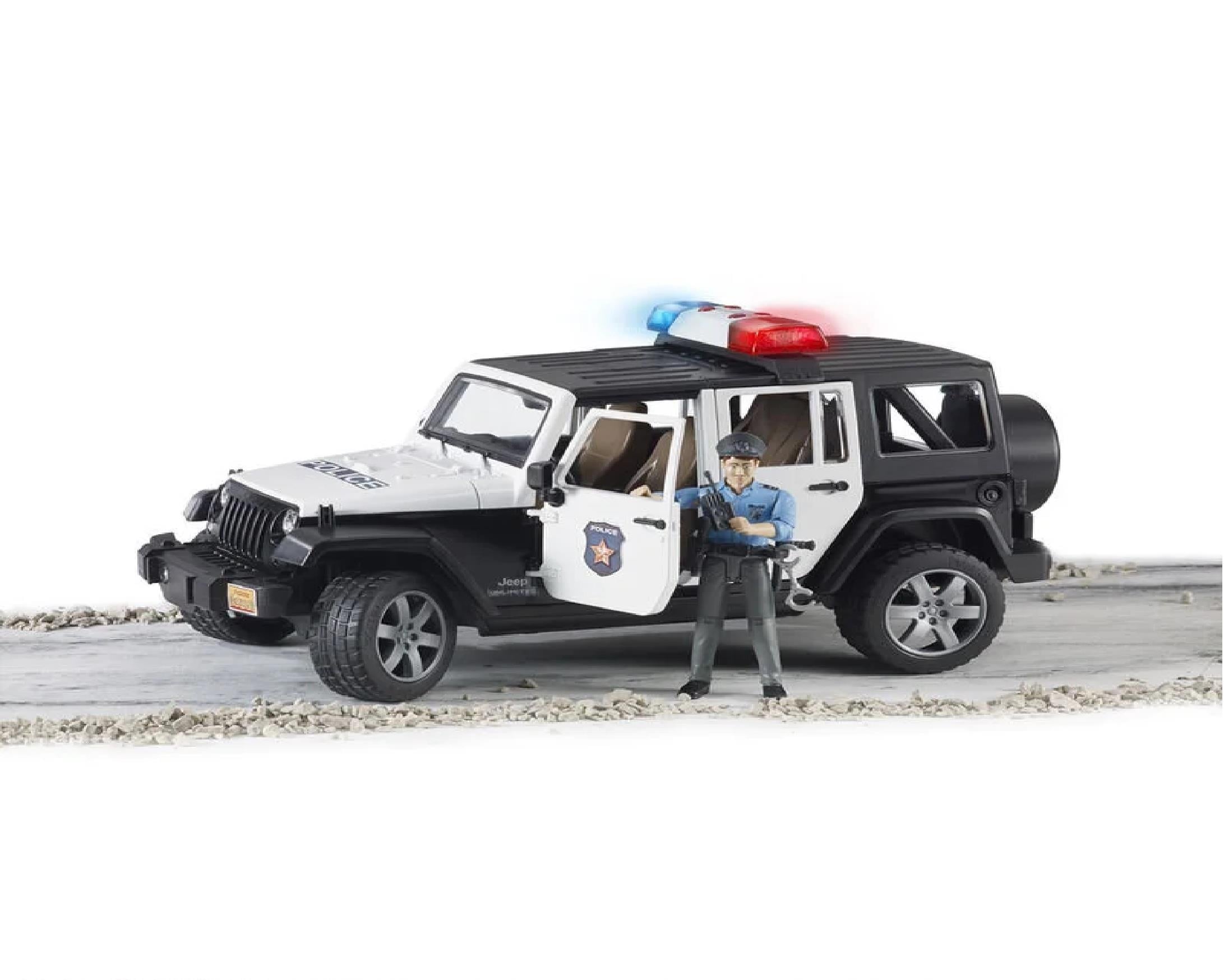 Bruder Jeep Wrangler U.R. Polis Aracı Ve Memur BR02526