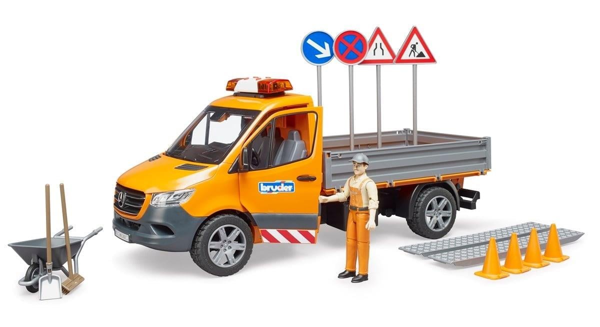 Bruder Mercedes Benz Yol Bakım Aracı ve Elemeanı 02677