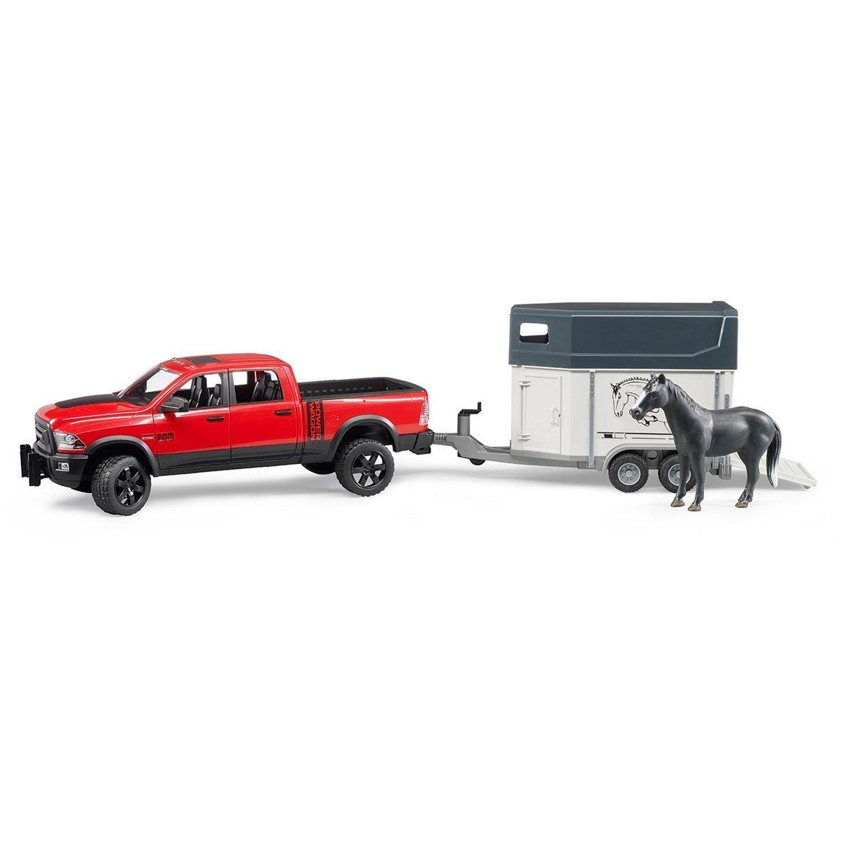 Bruder Ram 2500 Pickup ve At Nakil Römorku 02501