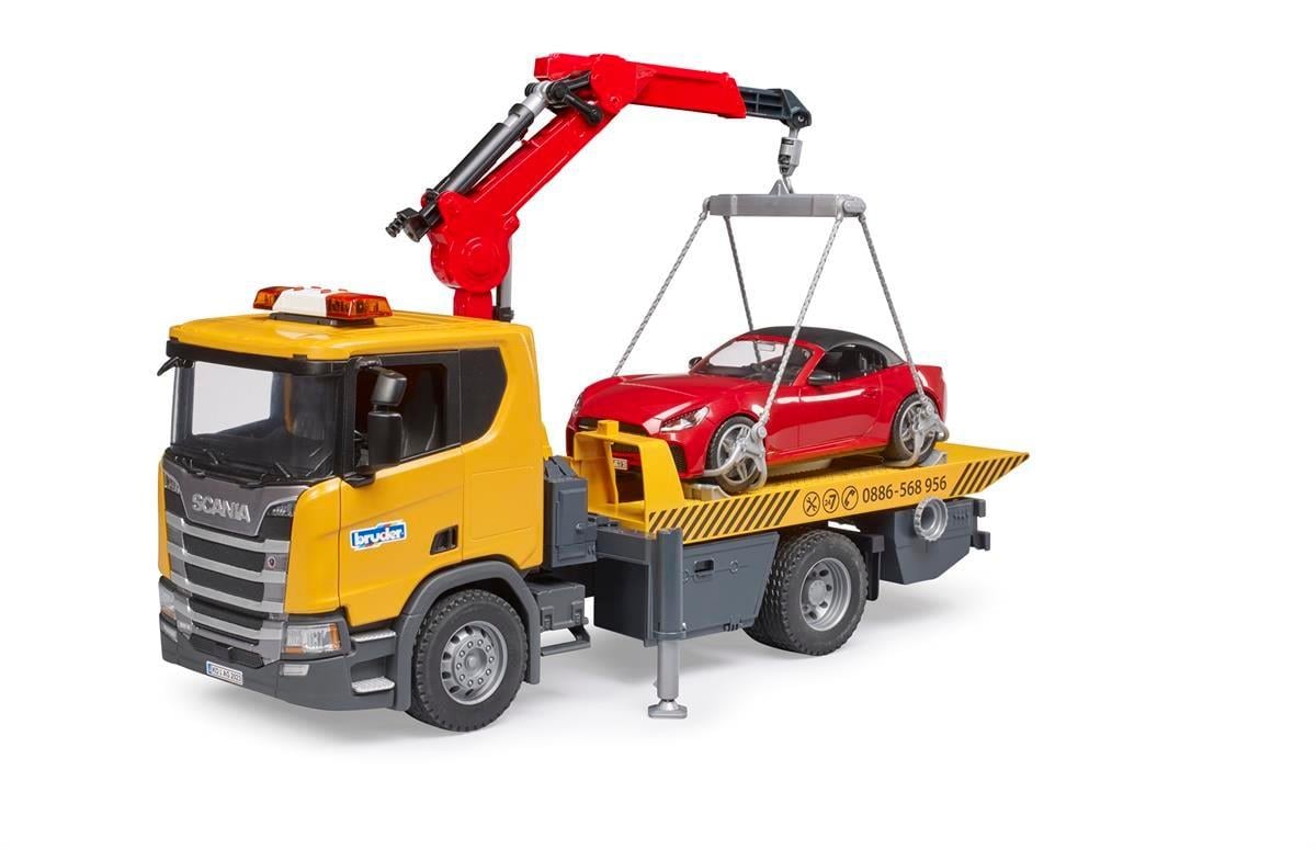 Bruder Scanla 560R Çekici ve Roadster Araba 03553