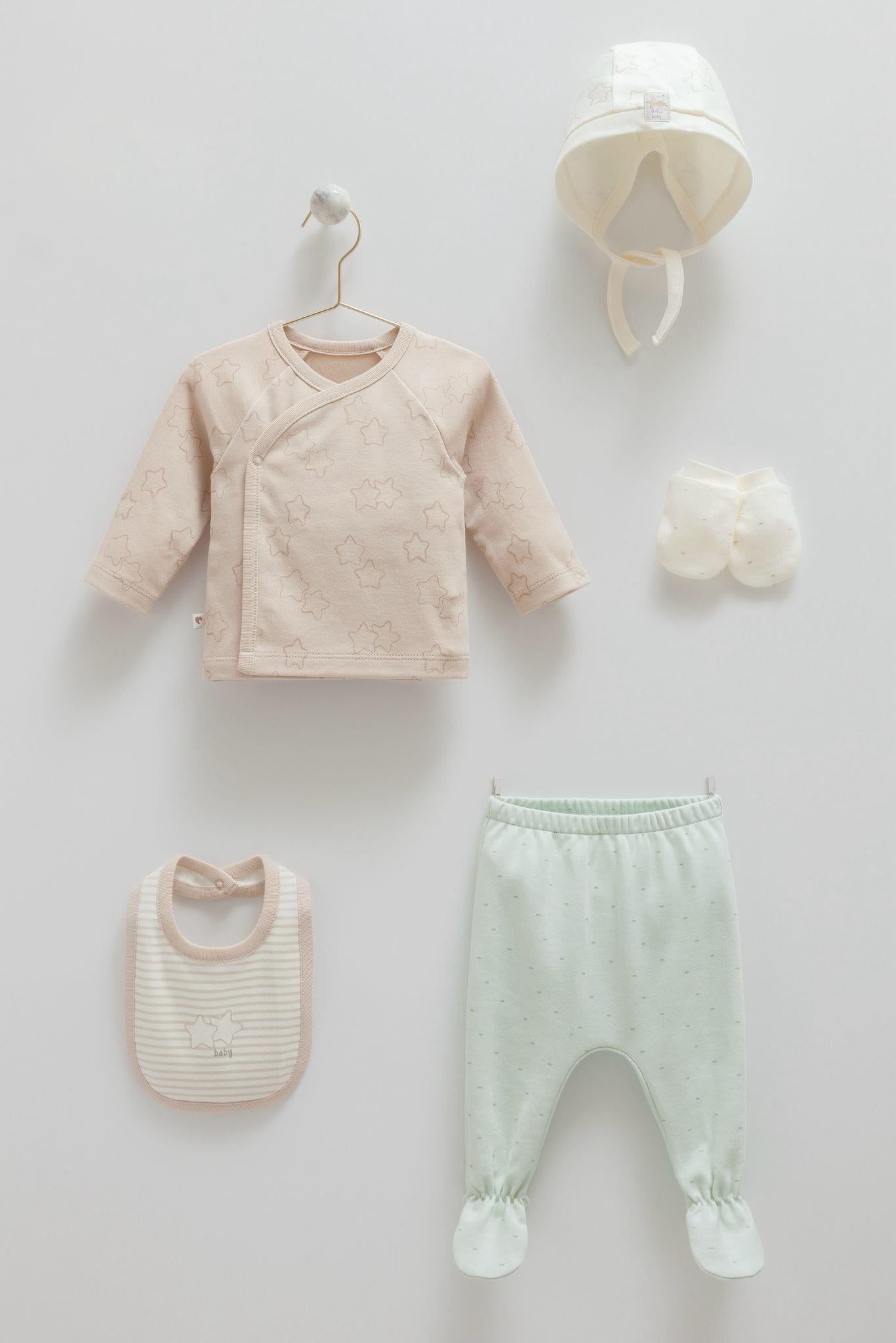 Caramell Baby 5'li  Hastane Çıkış Seti 2162