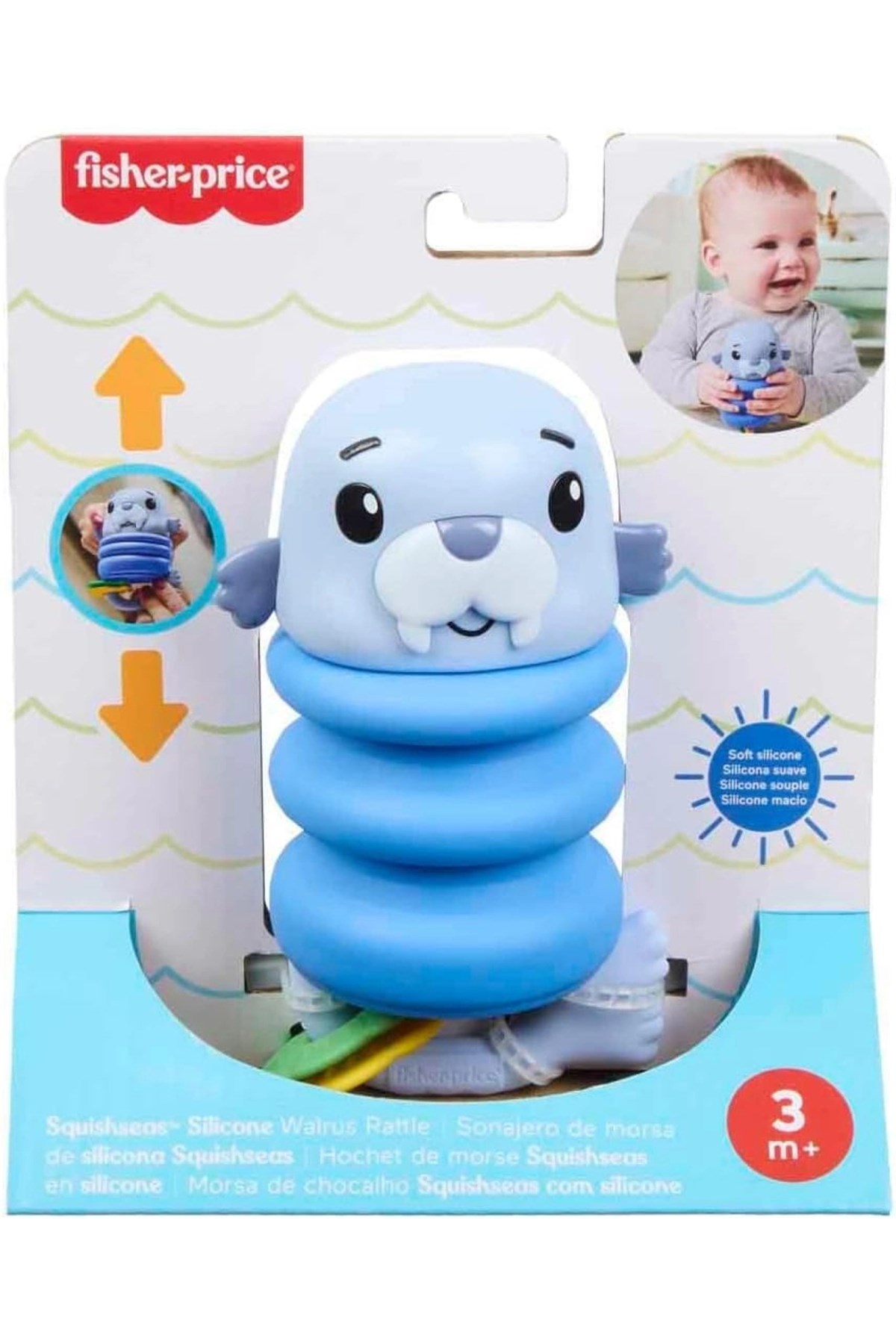 Fisher Price 2si 1 Arada Deniz Dostları Çıngırak Set JHB54