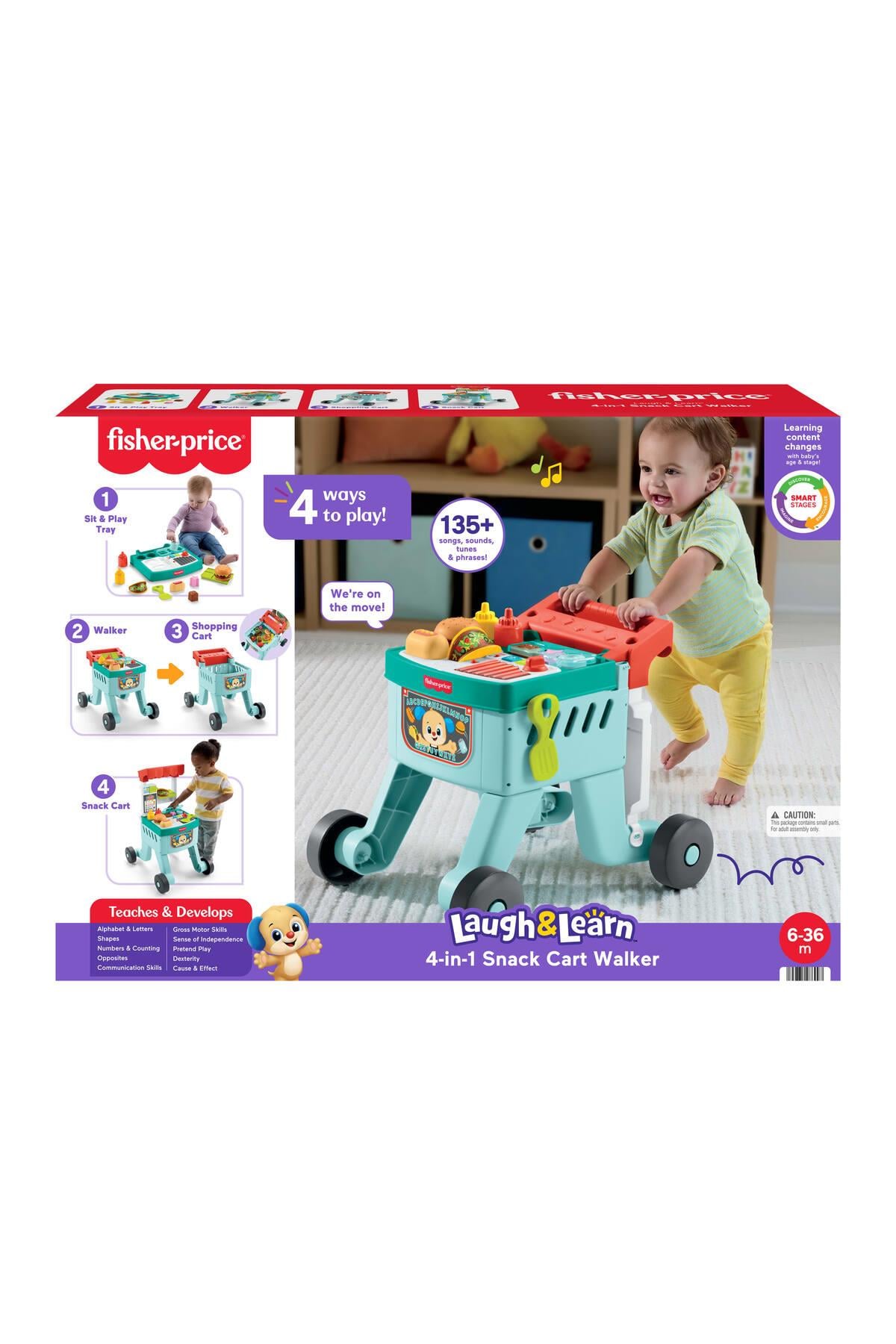 Fisher Price 4ü 1 Arada Alışveriş Sepeti Yürüteç JLM95