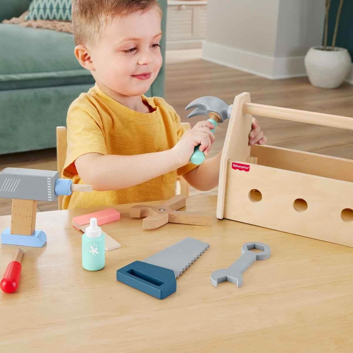 Fisher Price Ahşap Tamir Kutusu Seti HYG50