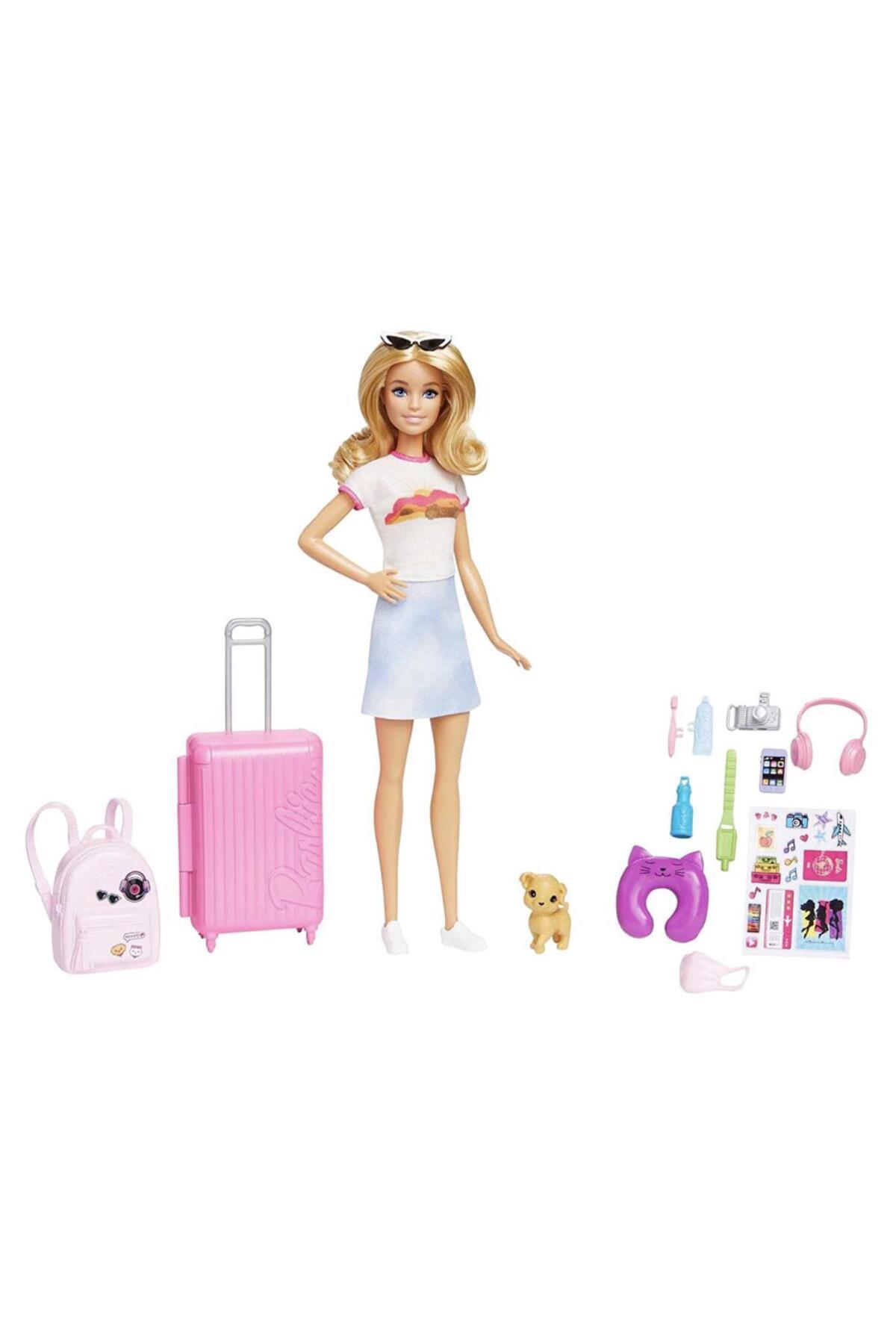 Barbie Seyahatte Bebeği Aksesuarları HJY18
