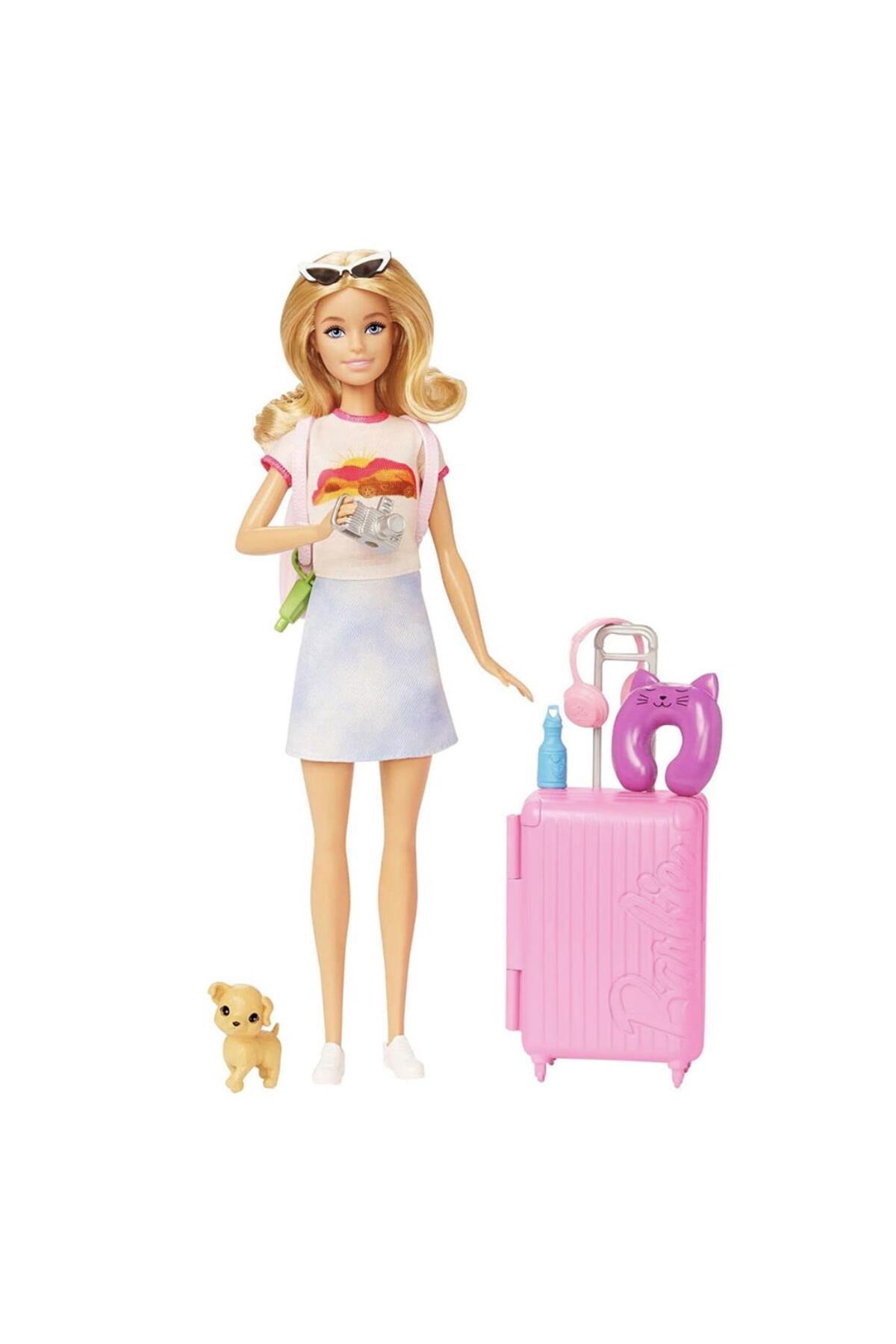 Barbie Seyahatte Bebeği Aksesuarları HJY18