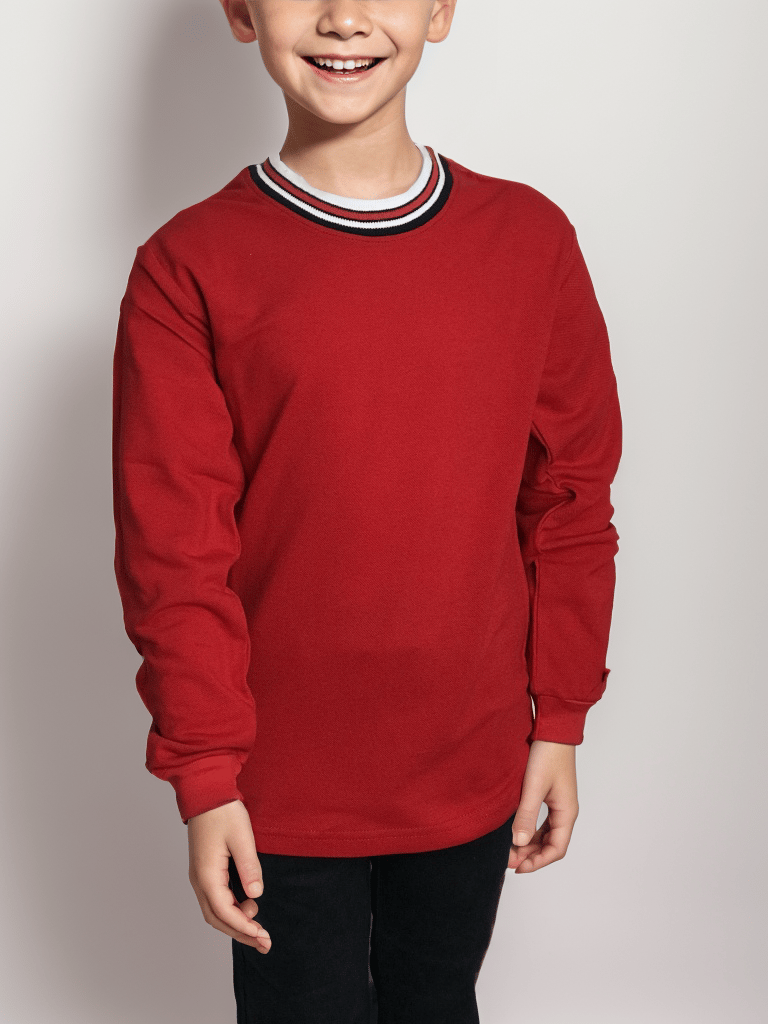 Sıfır Yaka Uzun Kol Lacoste