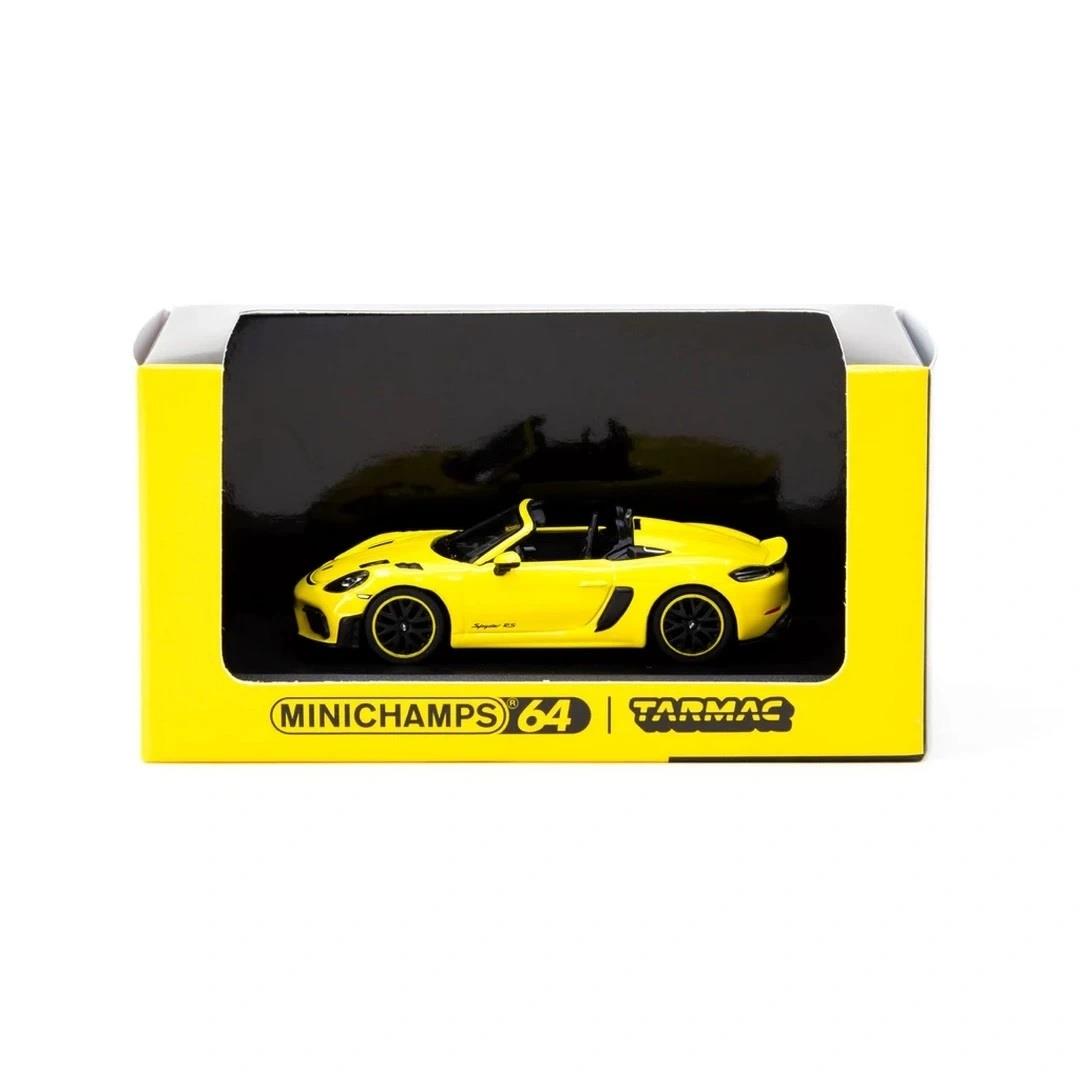 Tarmac 1/64 Porsche 718 Spyder RS Racing Yellow T64MC-008-RY