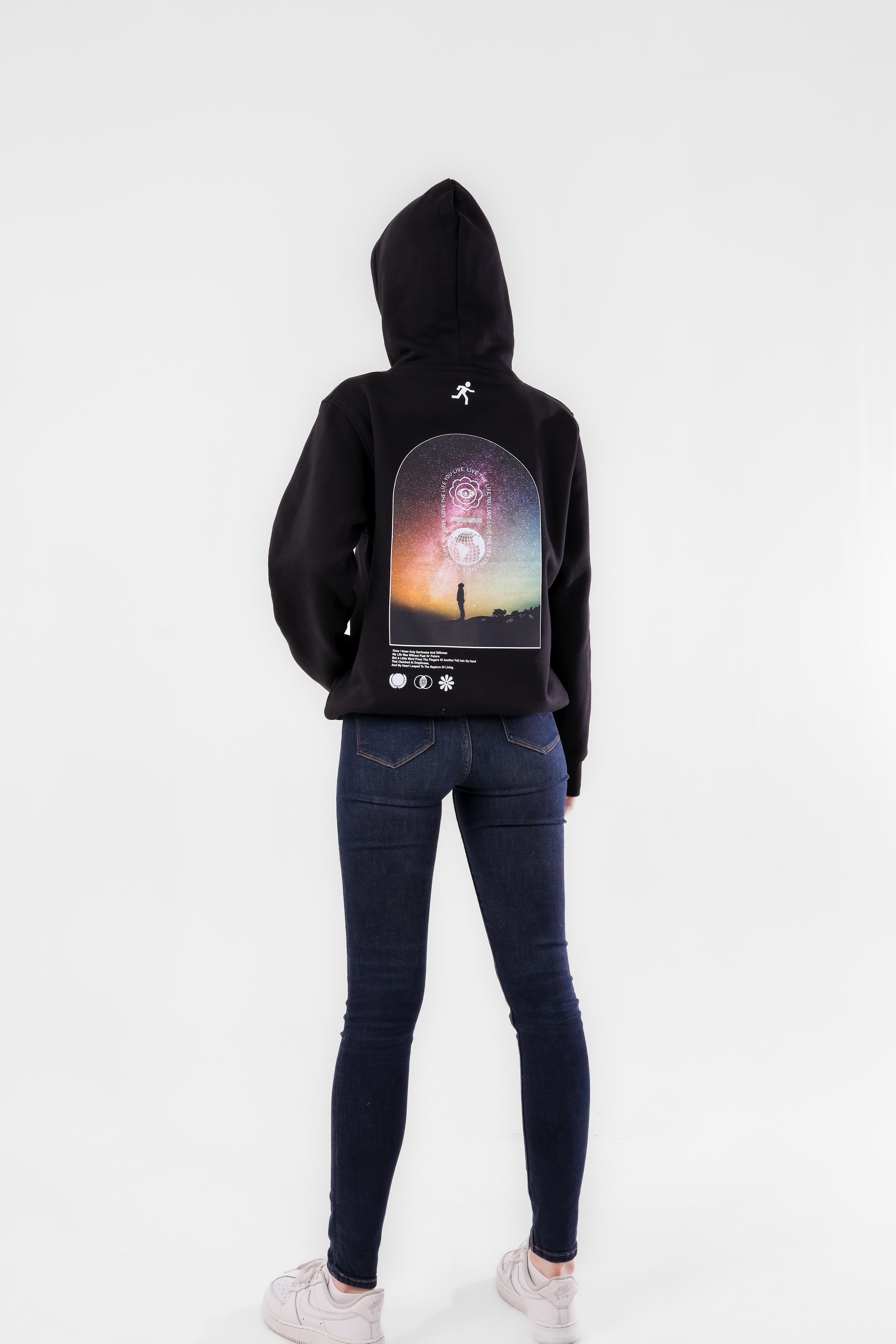 Texit No:6 Black Unisex Hoodie