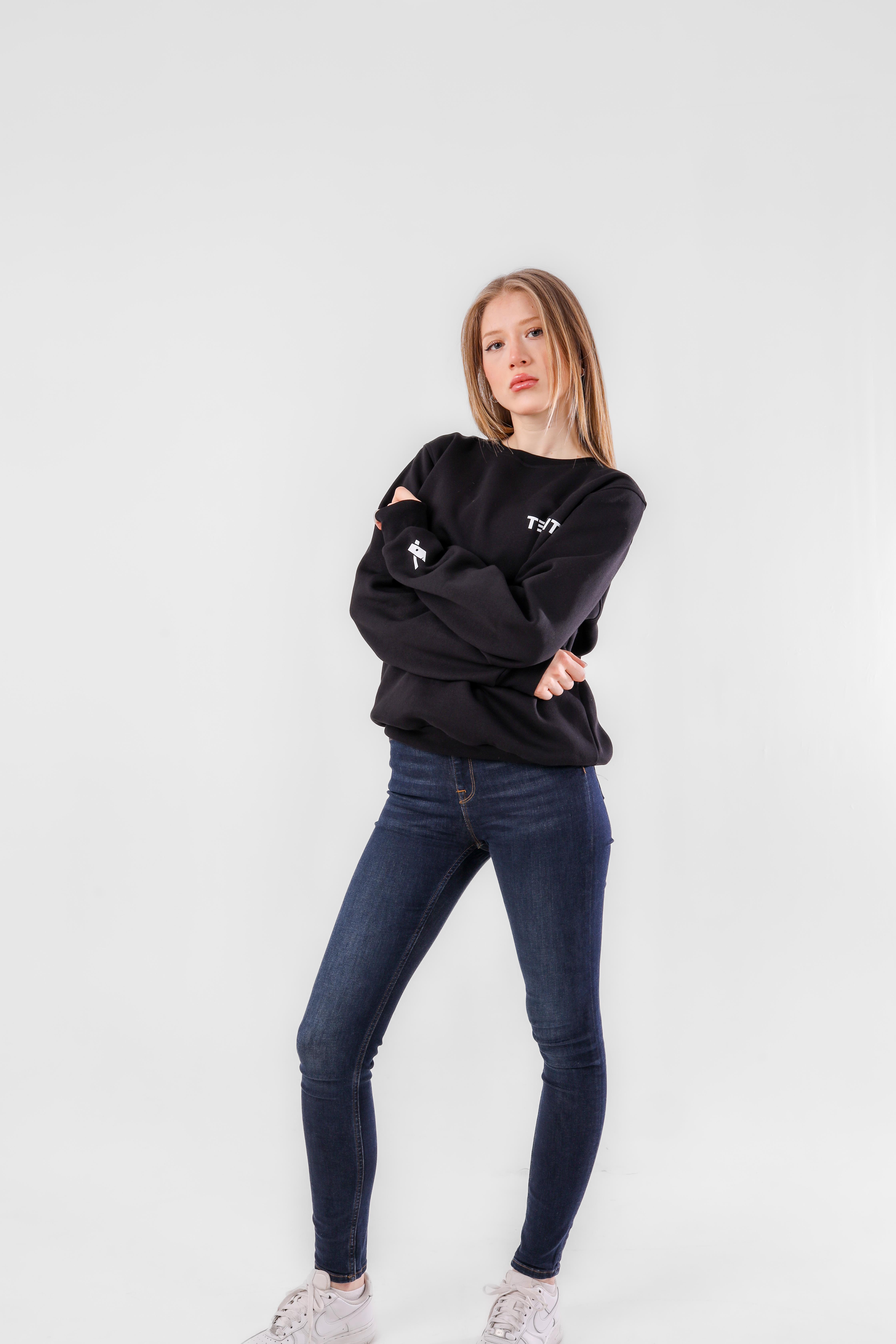 Texit Snow Hill Black Unisex Sweatshirt