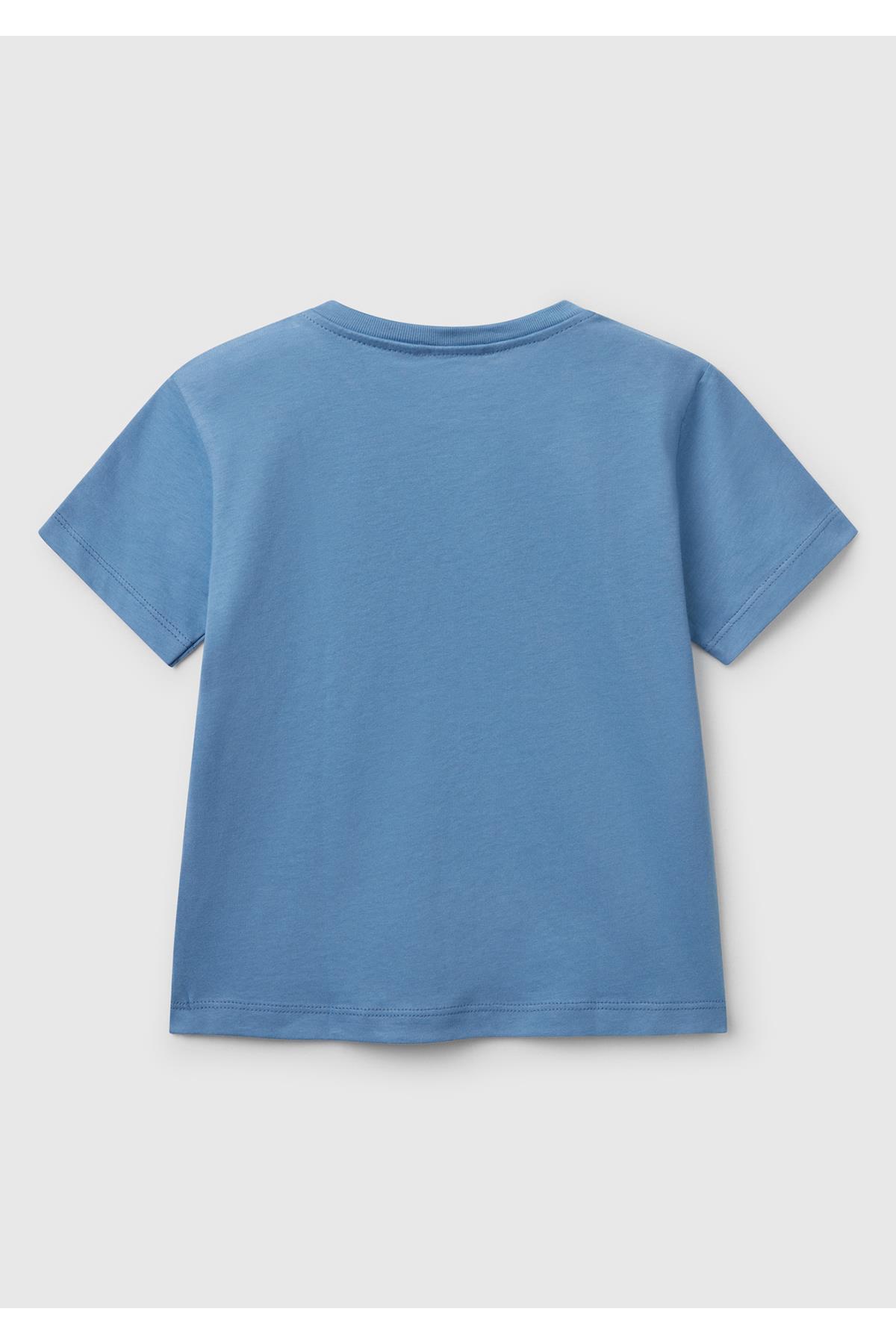 United Colors of Benetton Erkek Bebek Tshirt 10IJ 1/6 Yaş